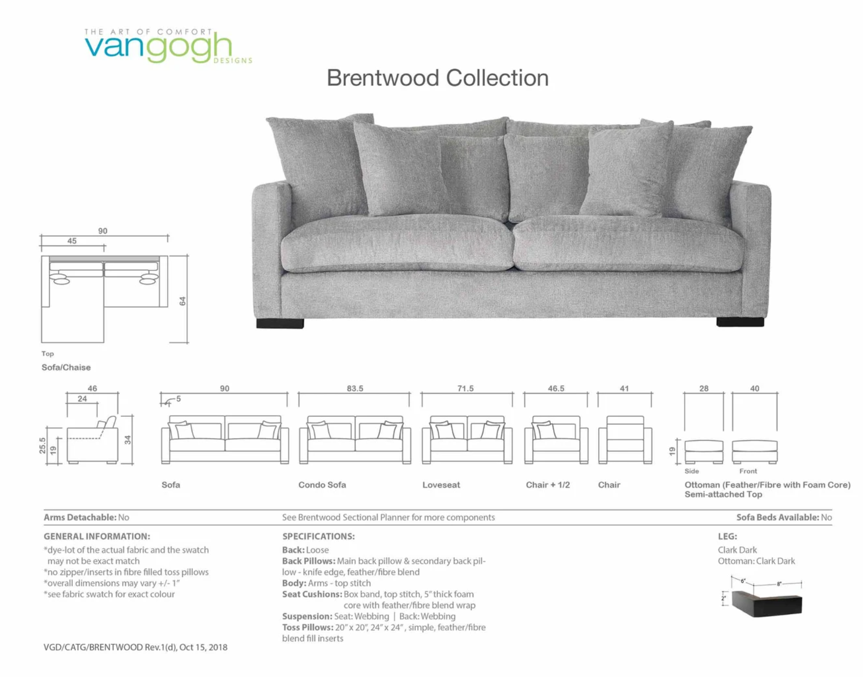 brent wood dimension sheet showing matching pieces
