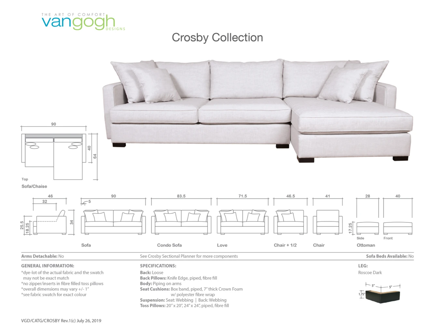crosby piece planner showing matching pieces you can do