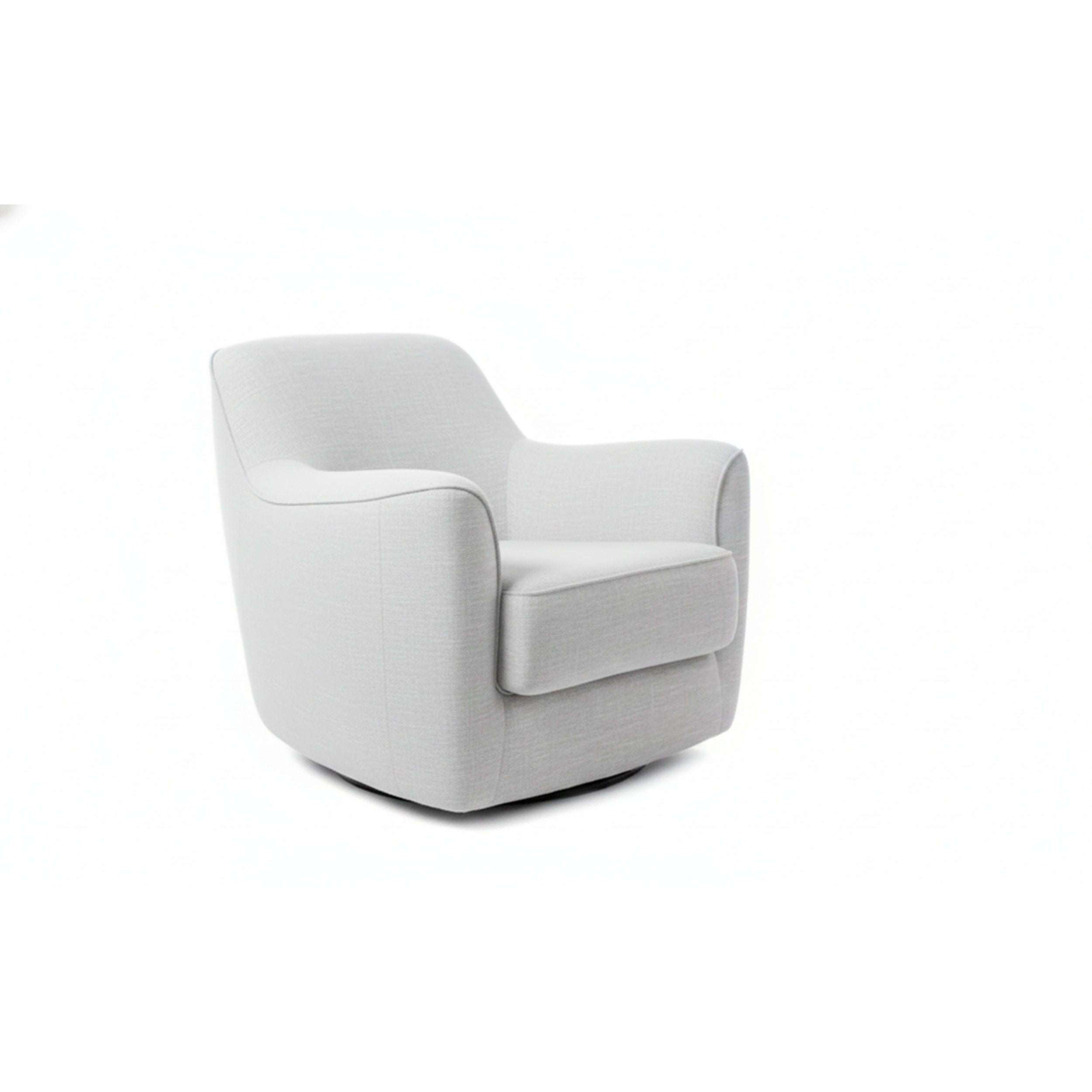 White armchair on a white background