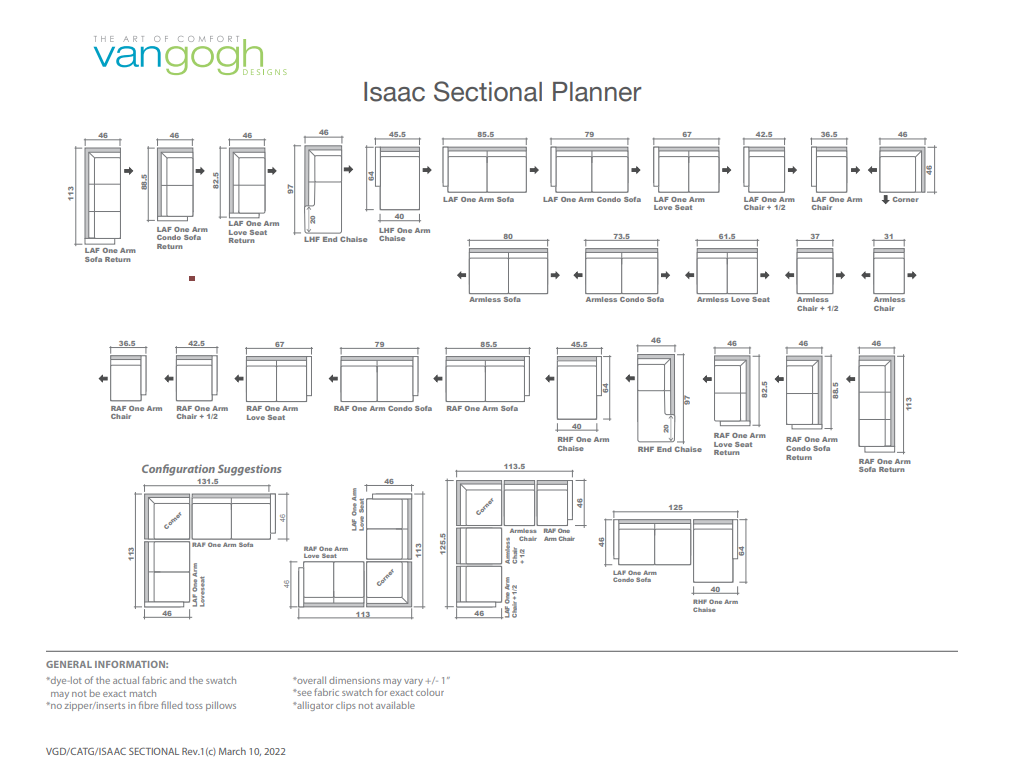 sectional planner of the isaac
