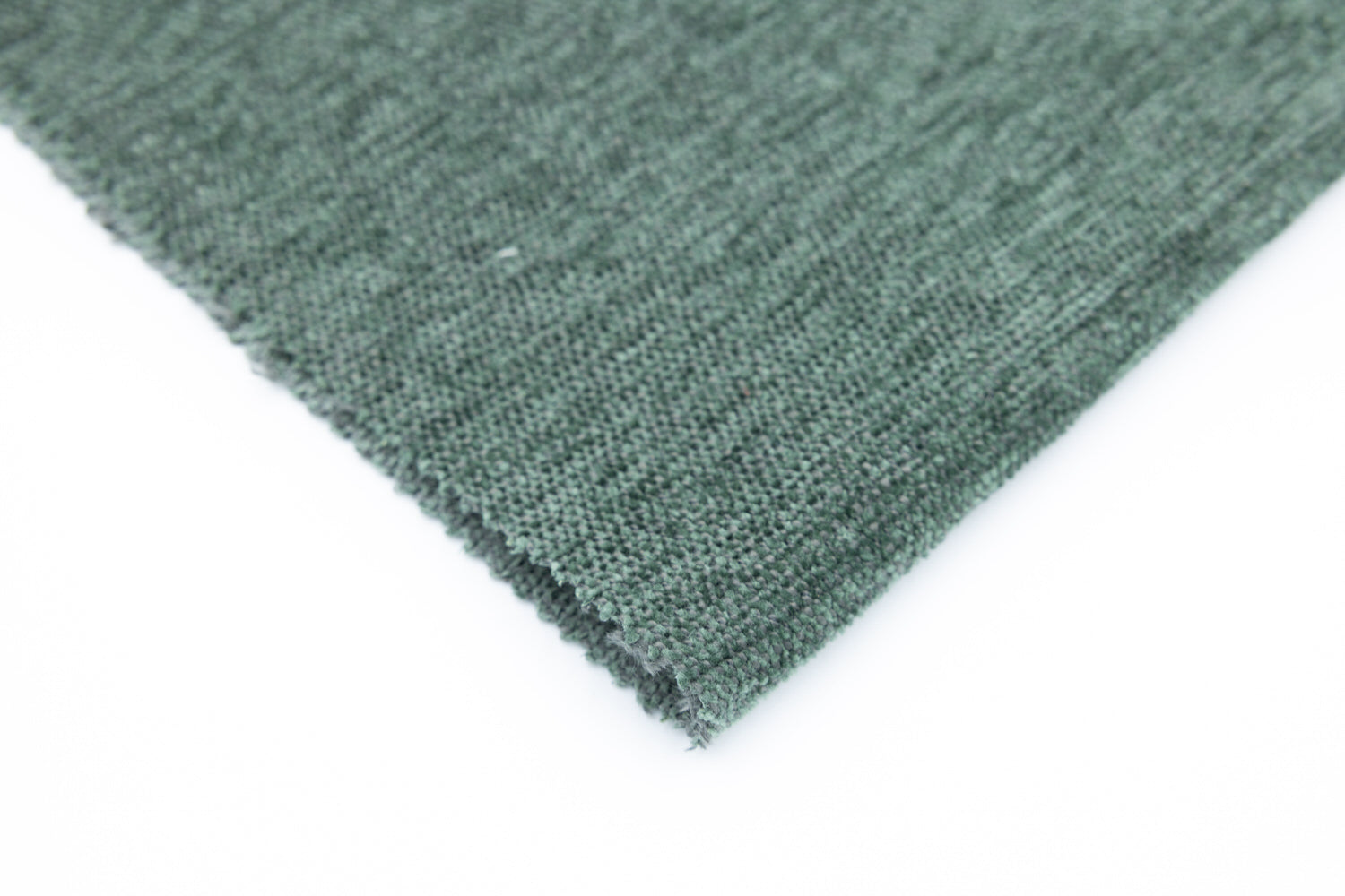 Sublime Jungle emerald-green rug with dense teal microfiber pile, textured weave, reinforced edge, Van Gogh Designs line