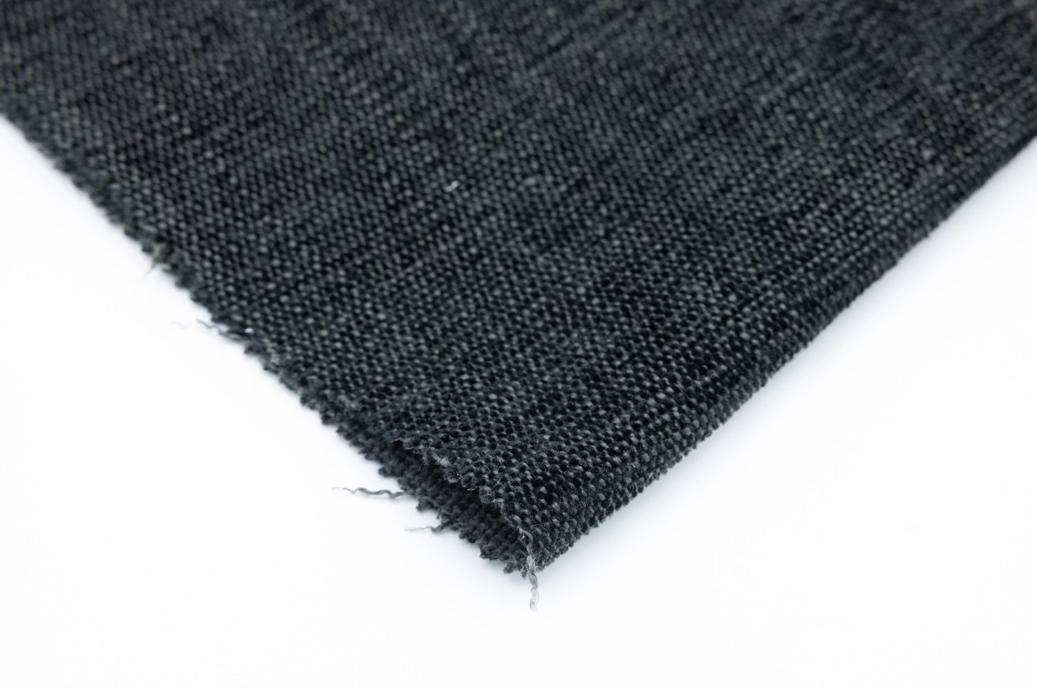 Sublime Nightfall denim scarf by Van Gogh Designs featuring indigo denim, textured weave, blue-black tones, frayed edge rich