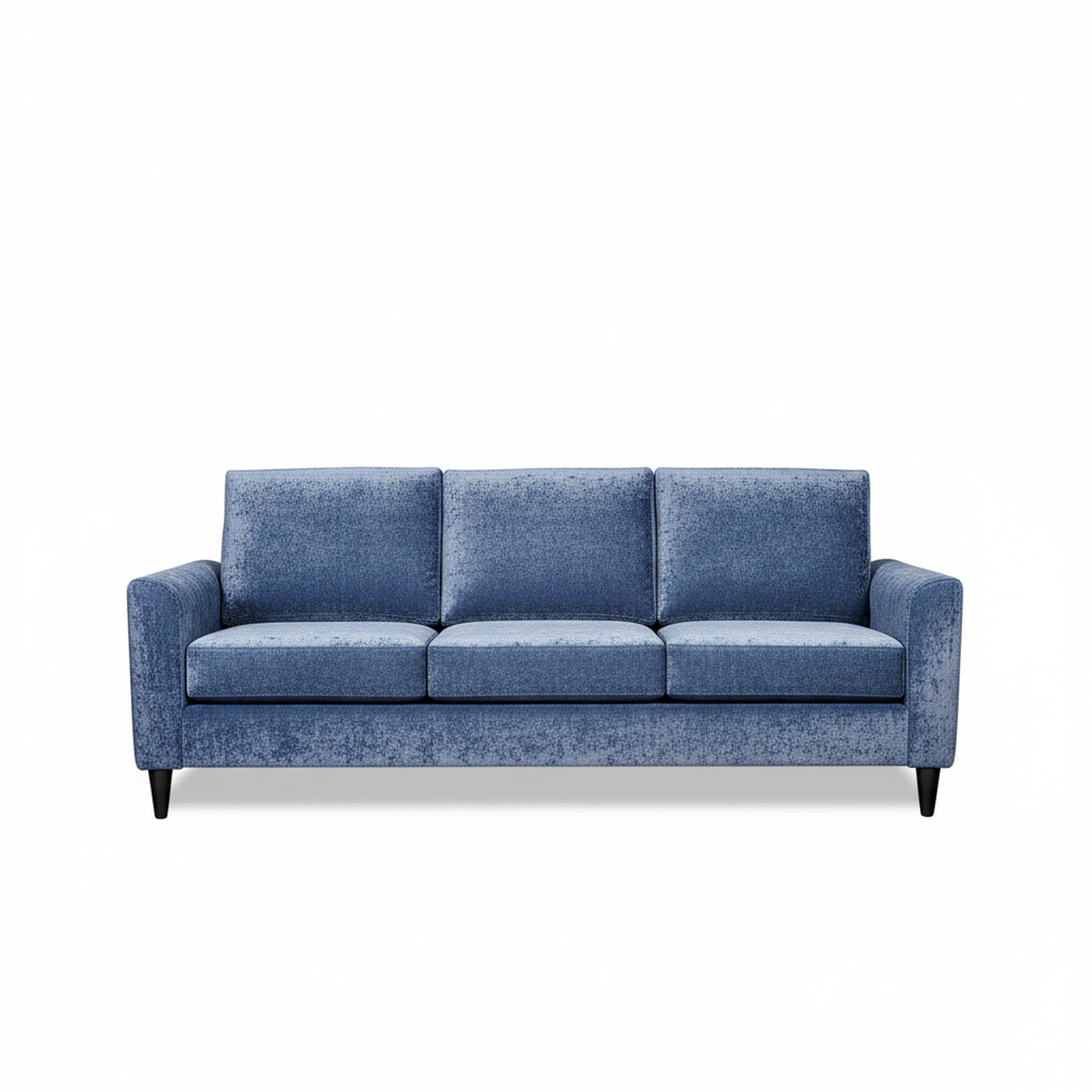 Blue sofa on a white background