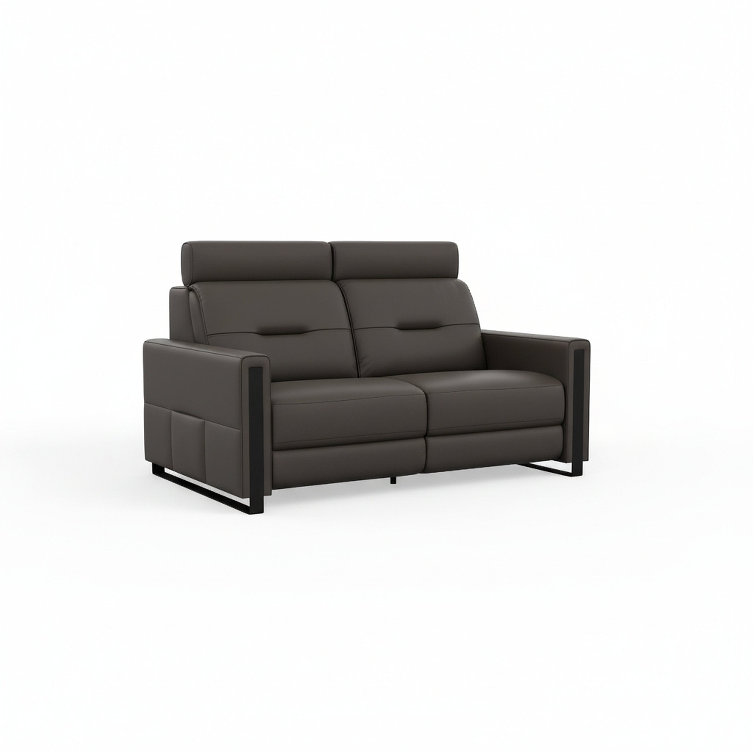 Gray sofa on a white background