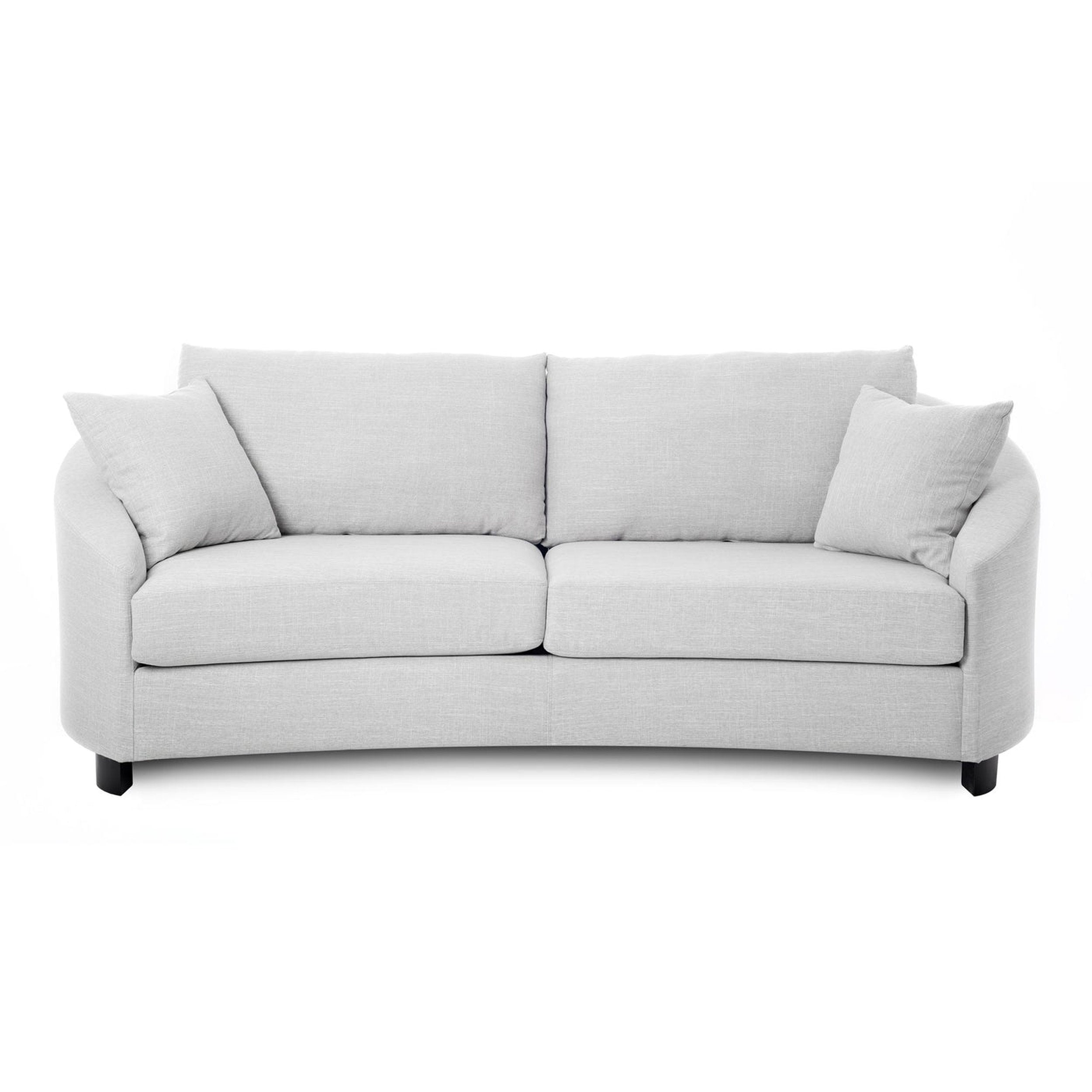 Haze sofa with two cushions on a white background