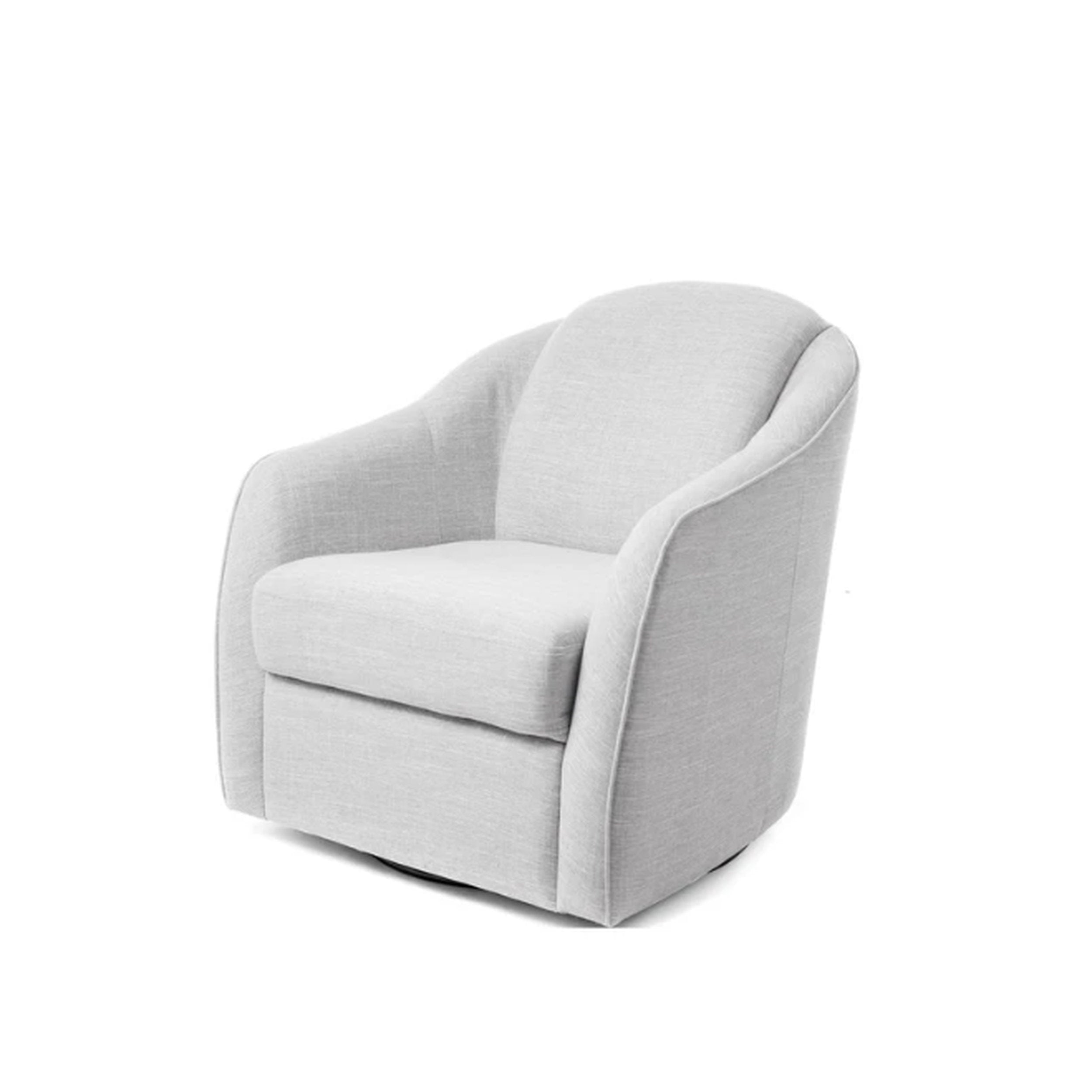 Gray armchair on a white background