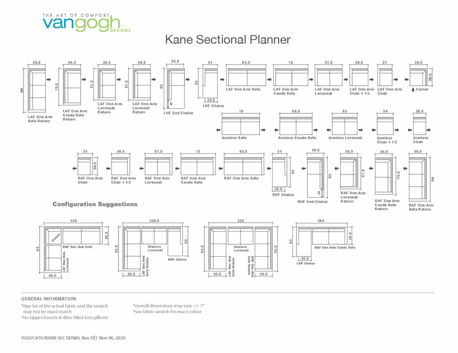 sectional planner of kane