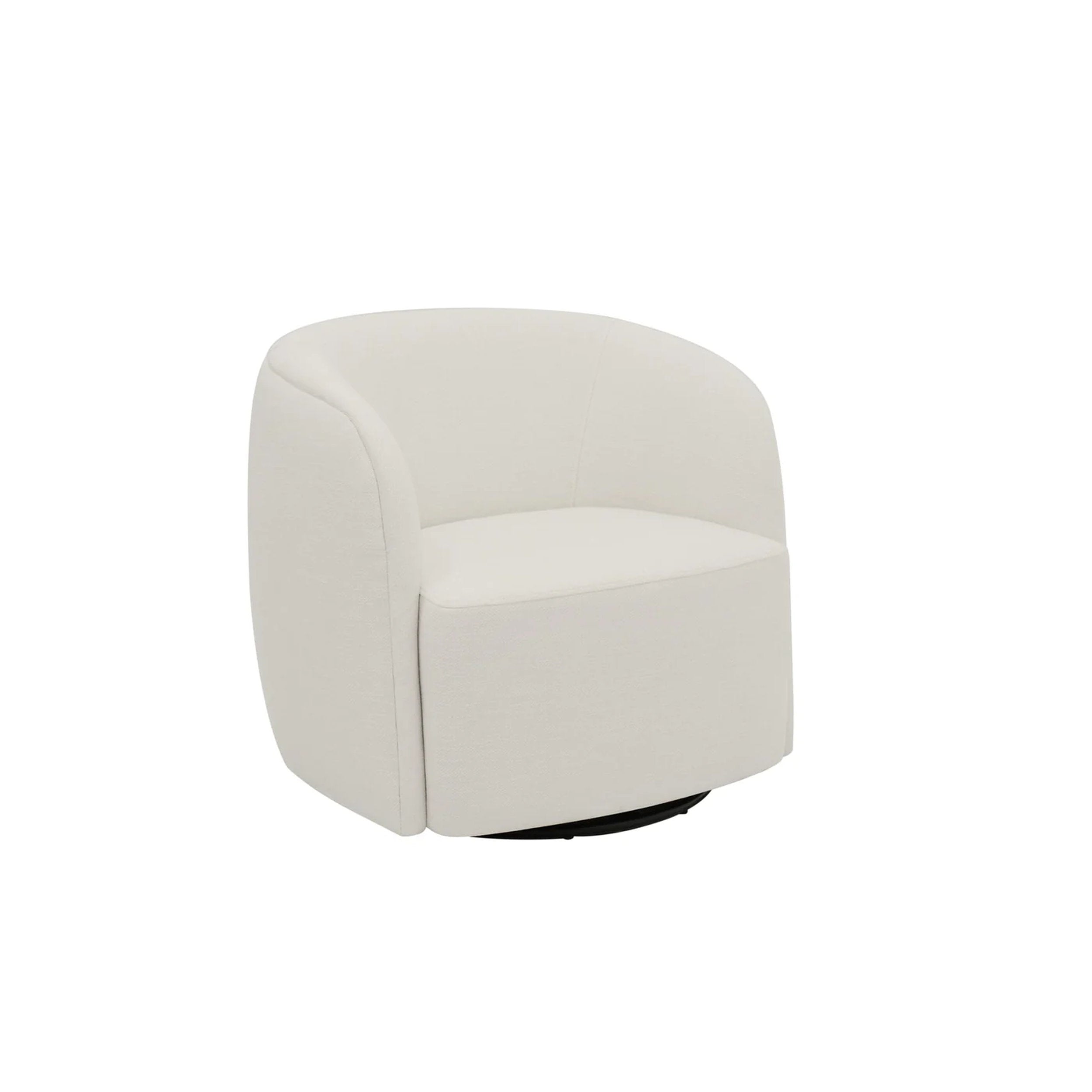 White swivel chair on a white background