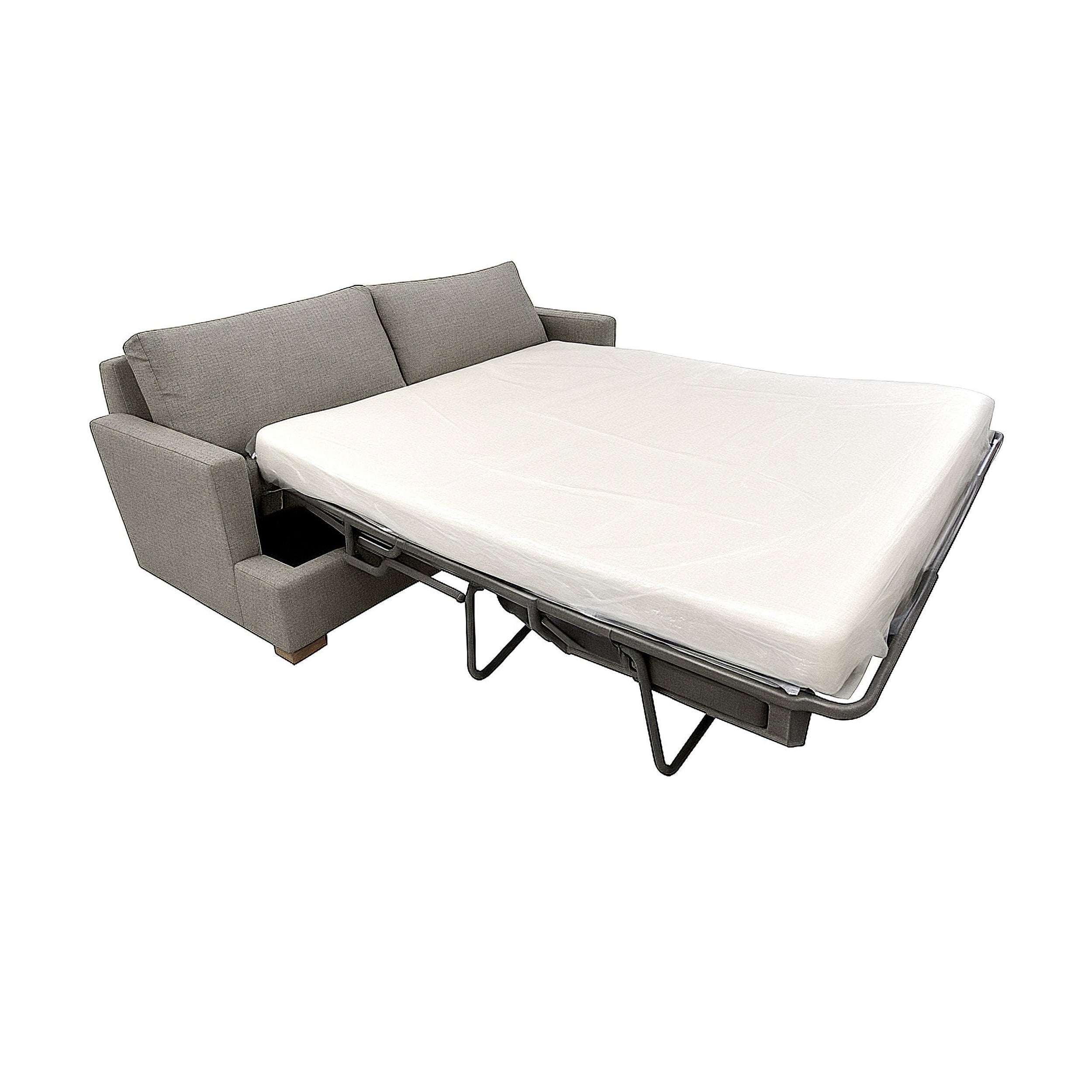 Martha Queen Sofa Bed - Fabric: Pepper Grey
