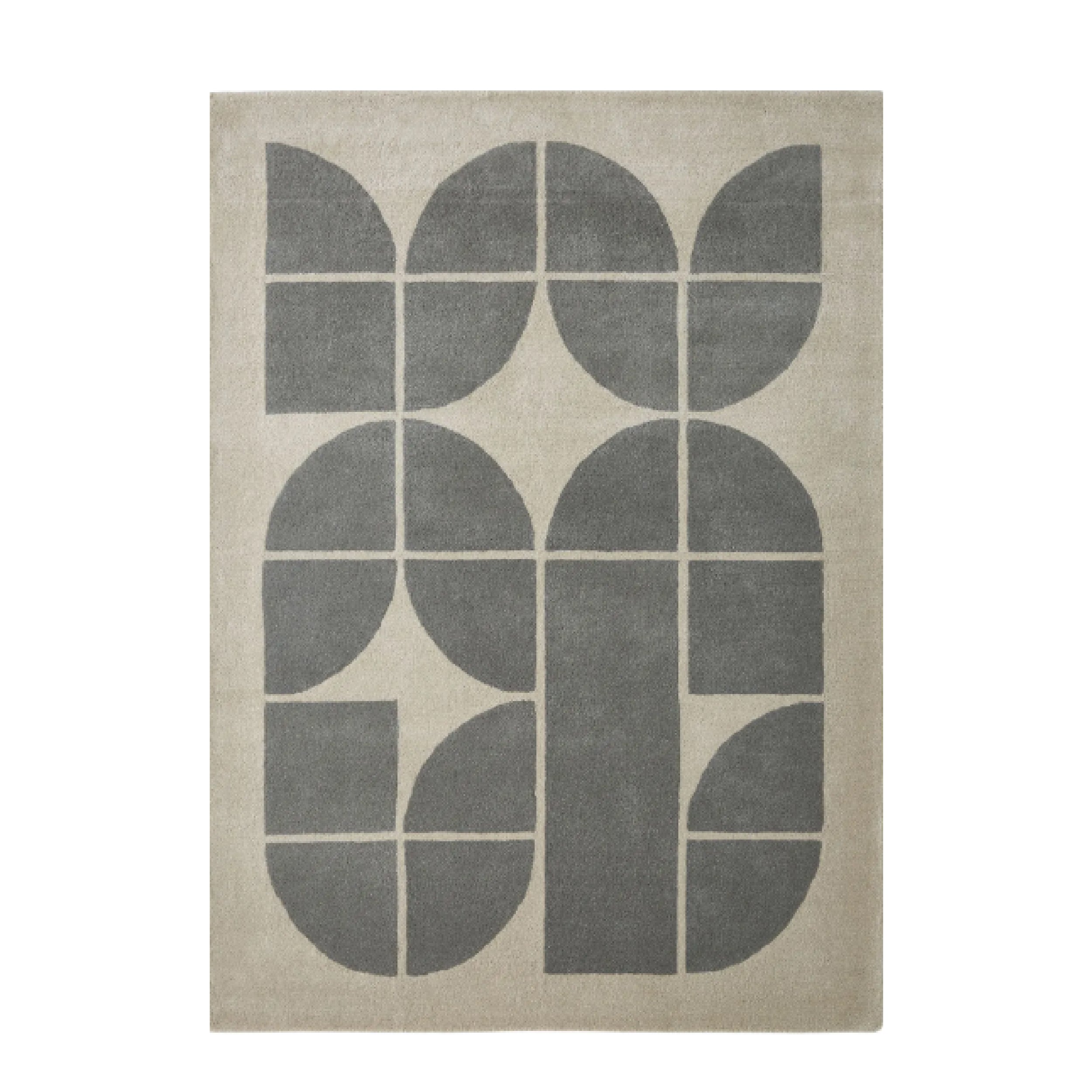 Area rug showing a dark pattern