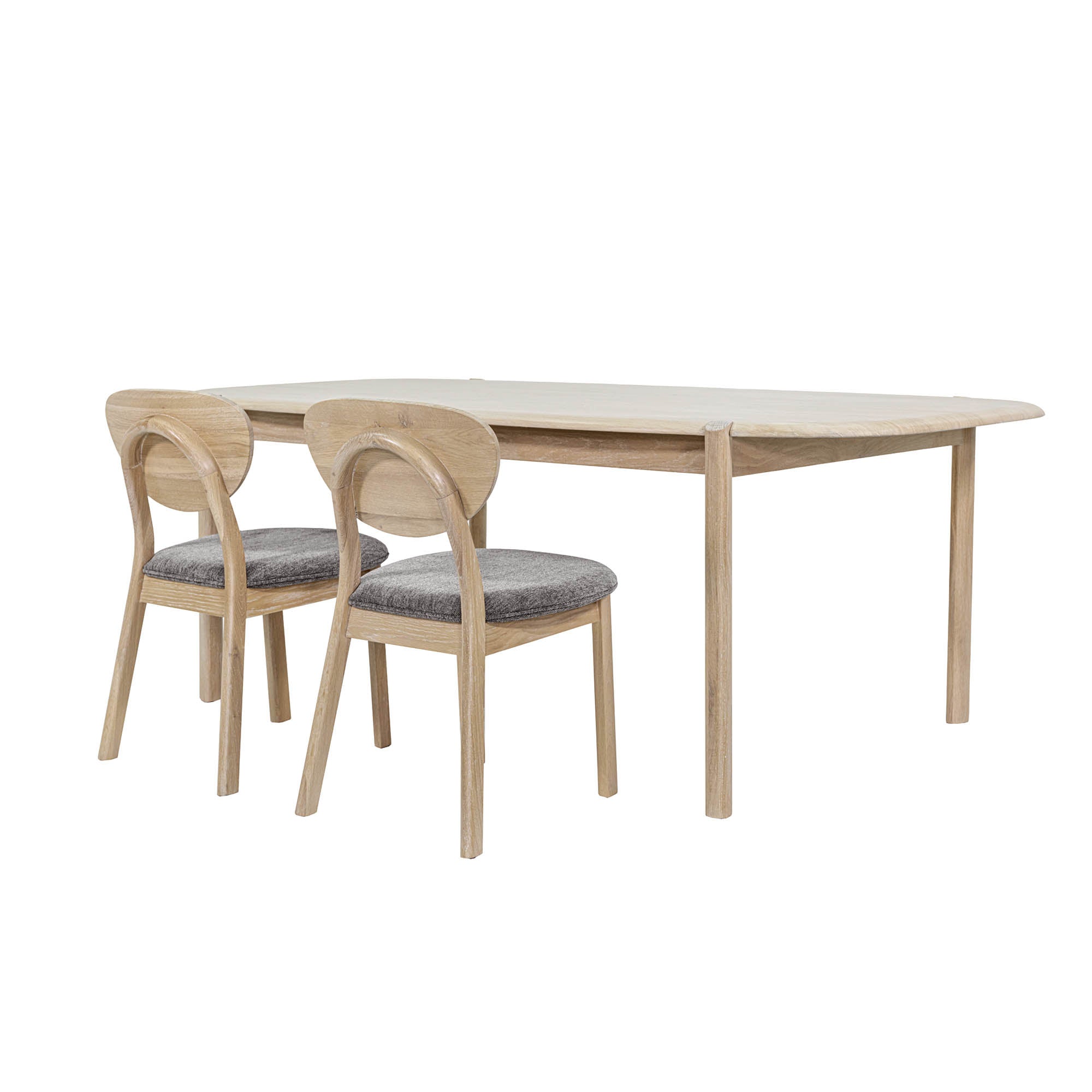 Runway Large Dining Table 82" - Light Oak