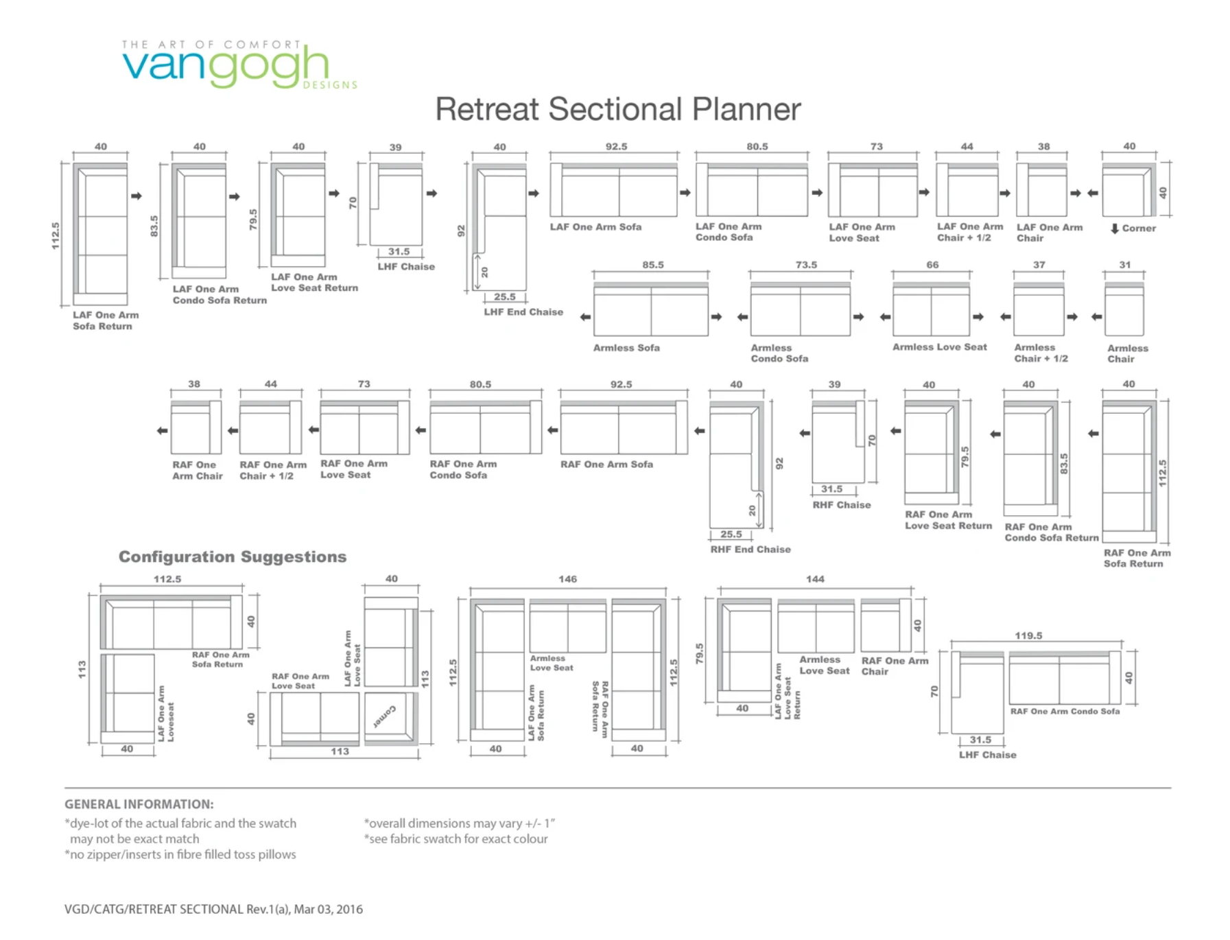 retreat sectional planner
