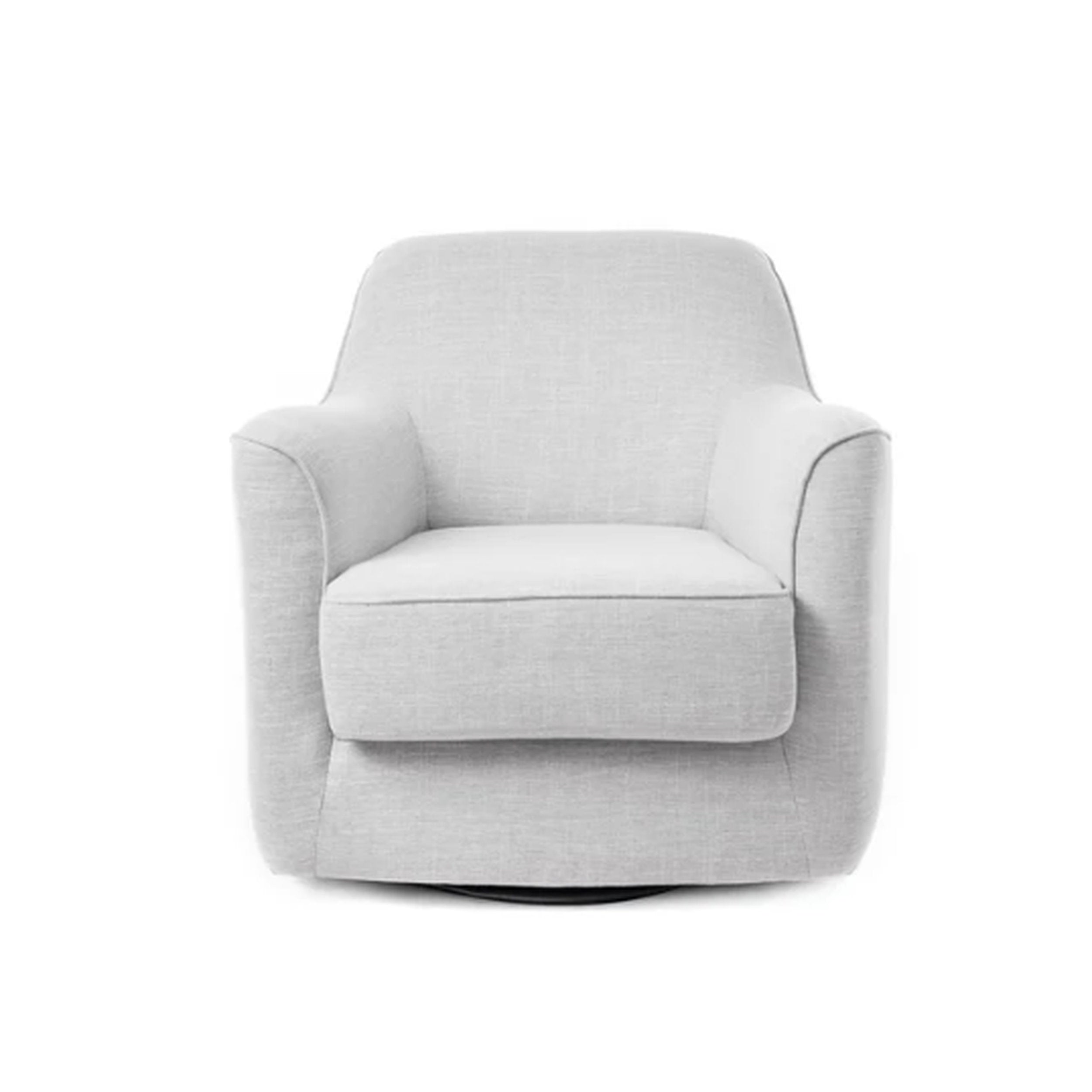 Gray armchair on a white background