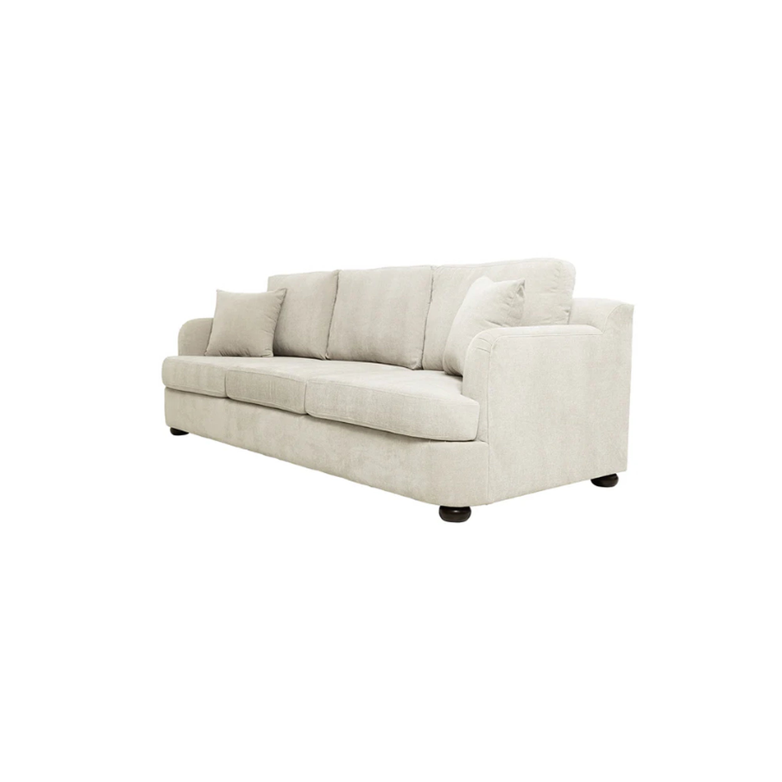 Beige sofa on a white background