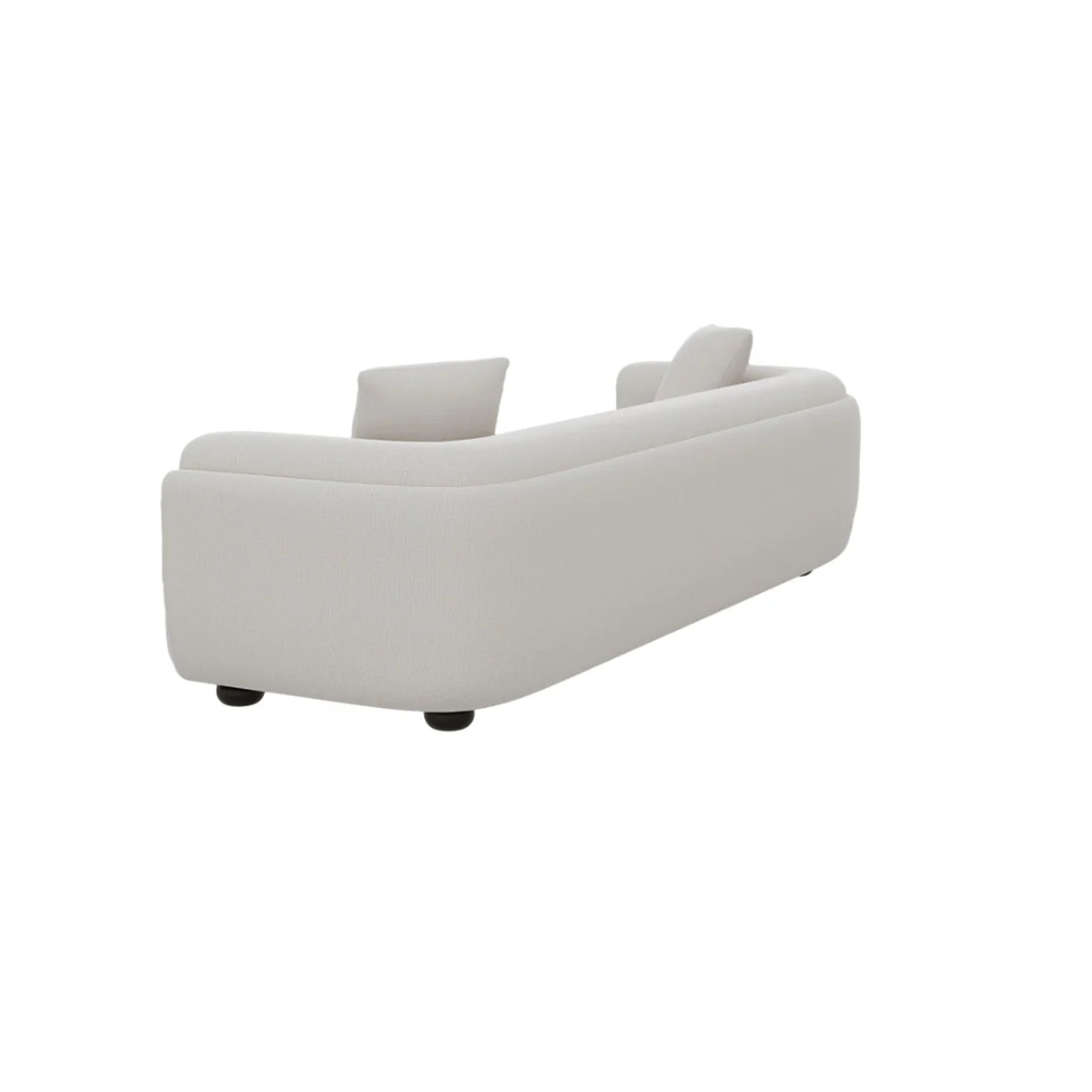 White sofa on a white background