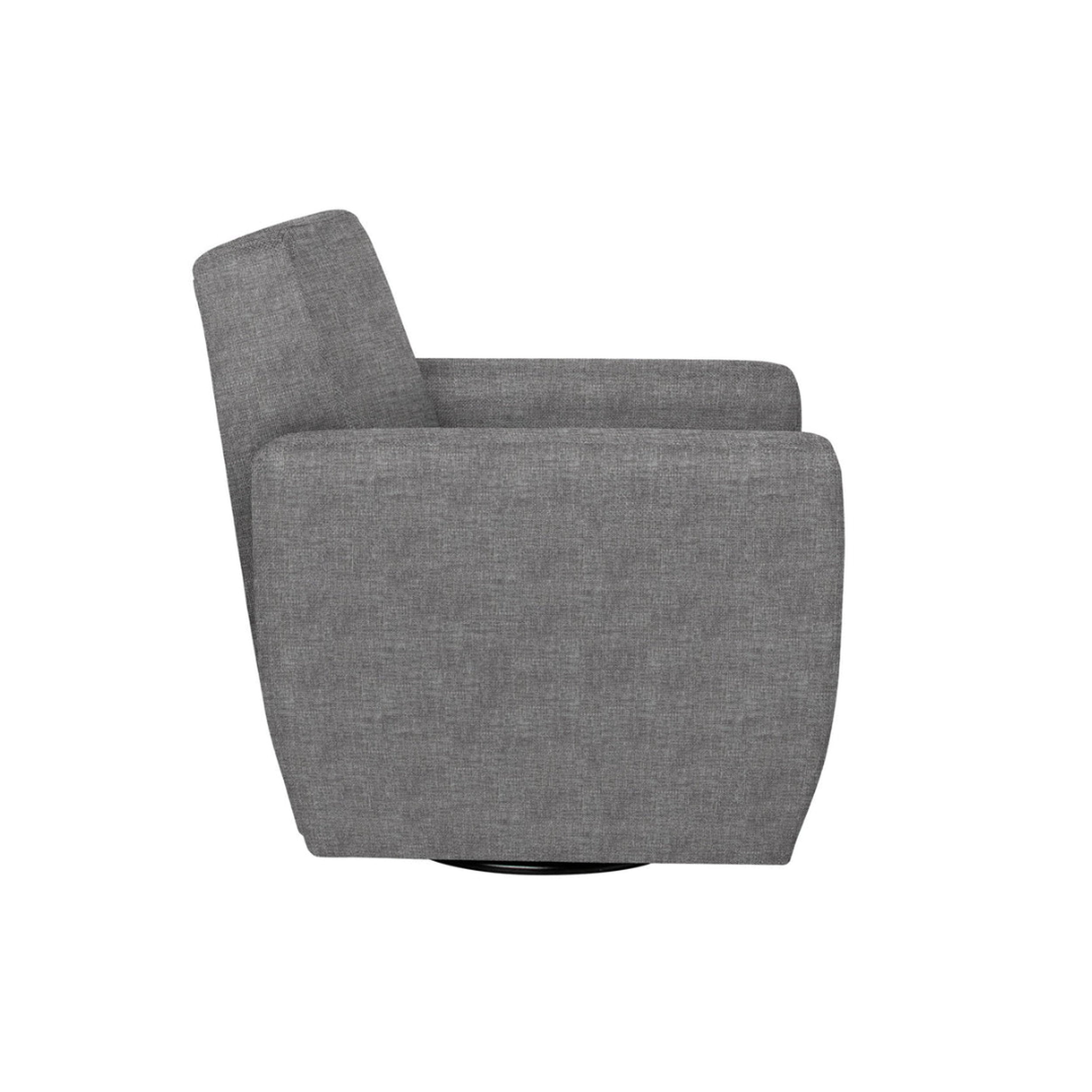Gray armchair on a white background