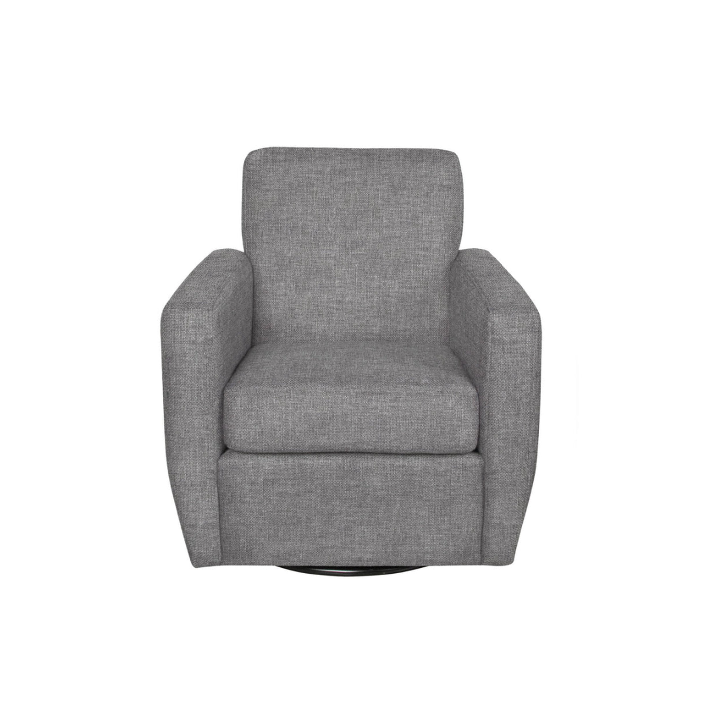 Gray armchair on a white background