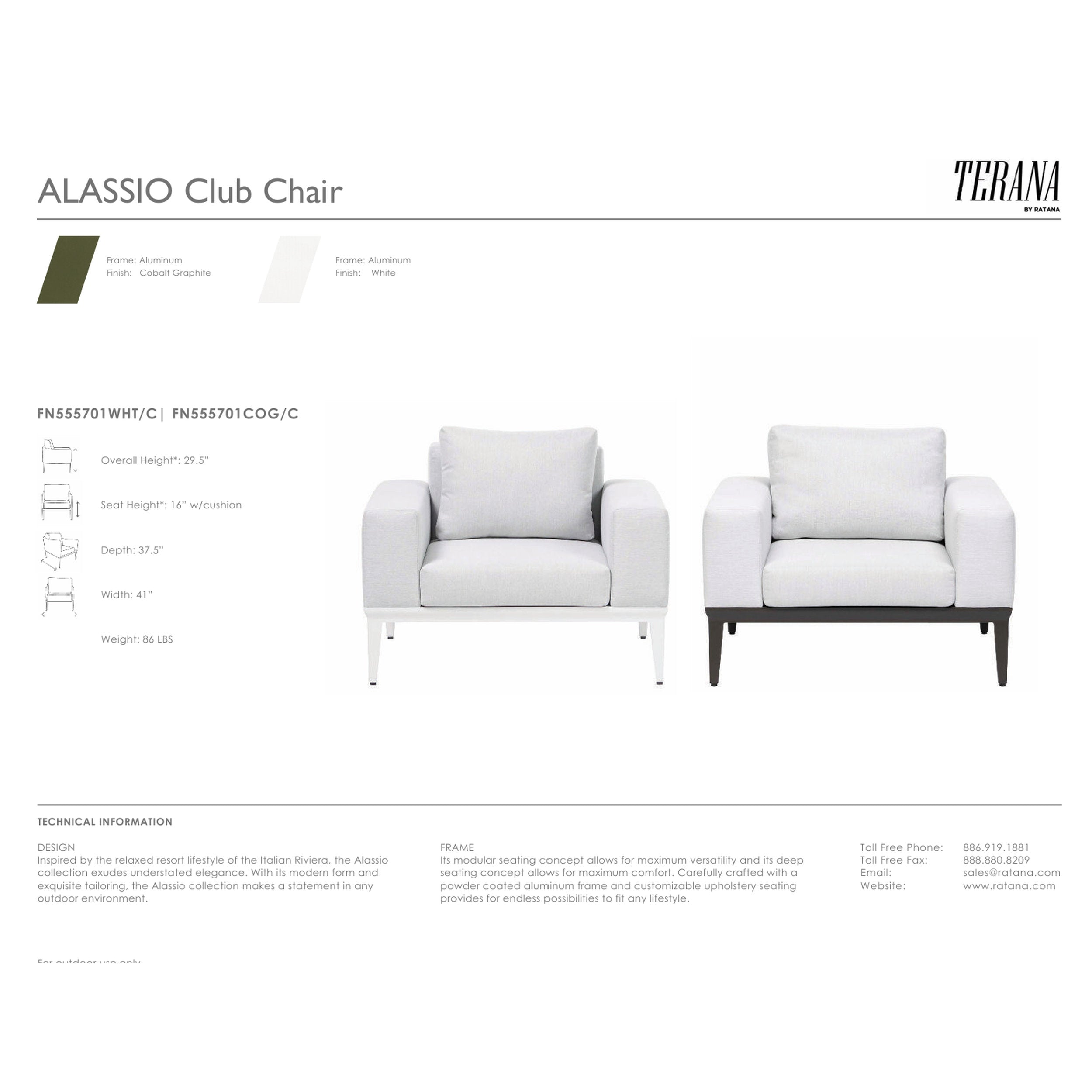 Allasio Chair - Base: White