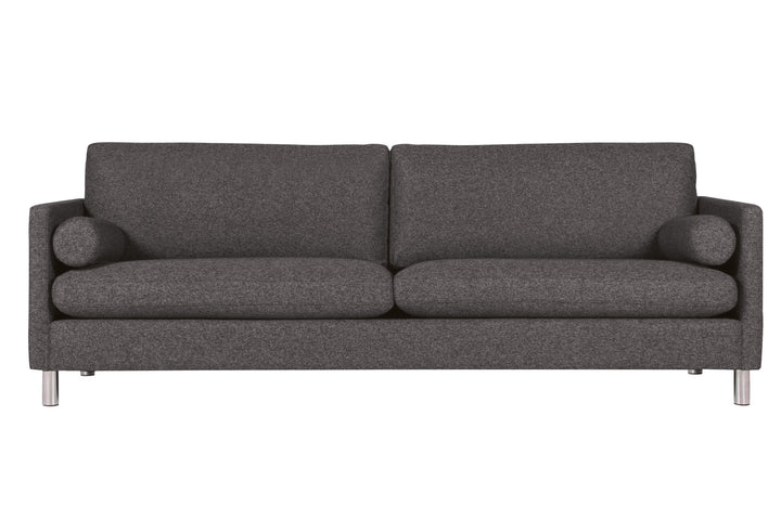 Gray sofa on a white background