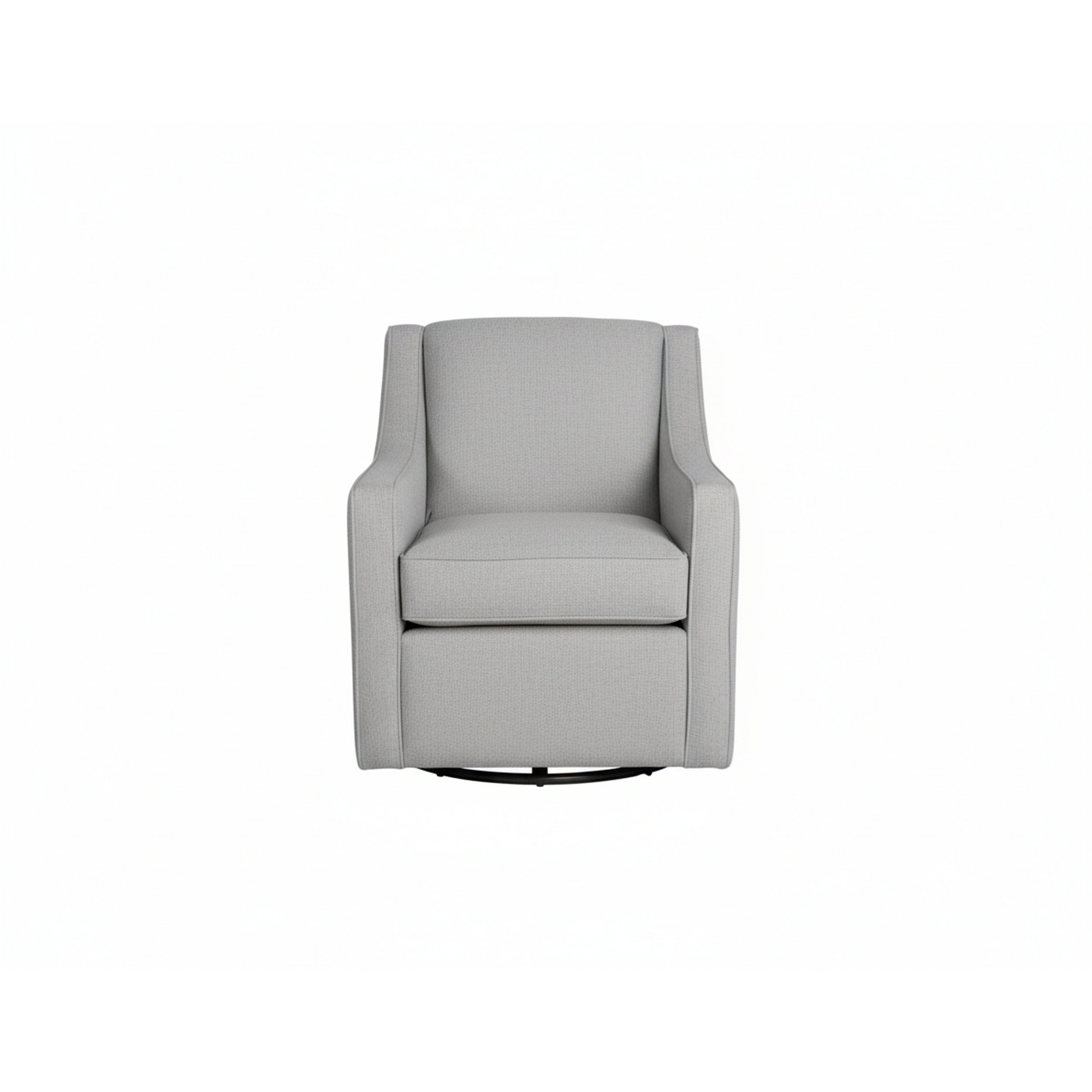 jenna swivel chair in grey fabric