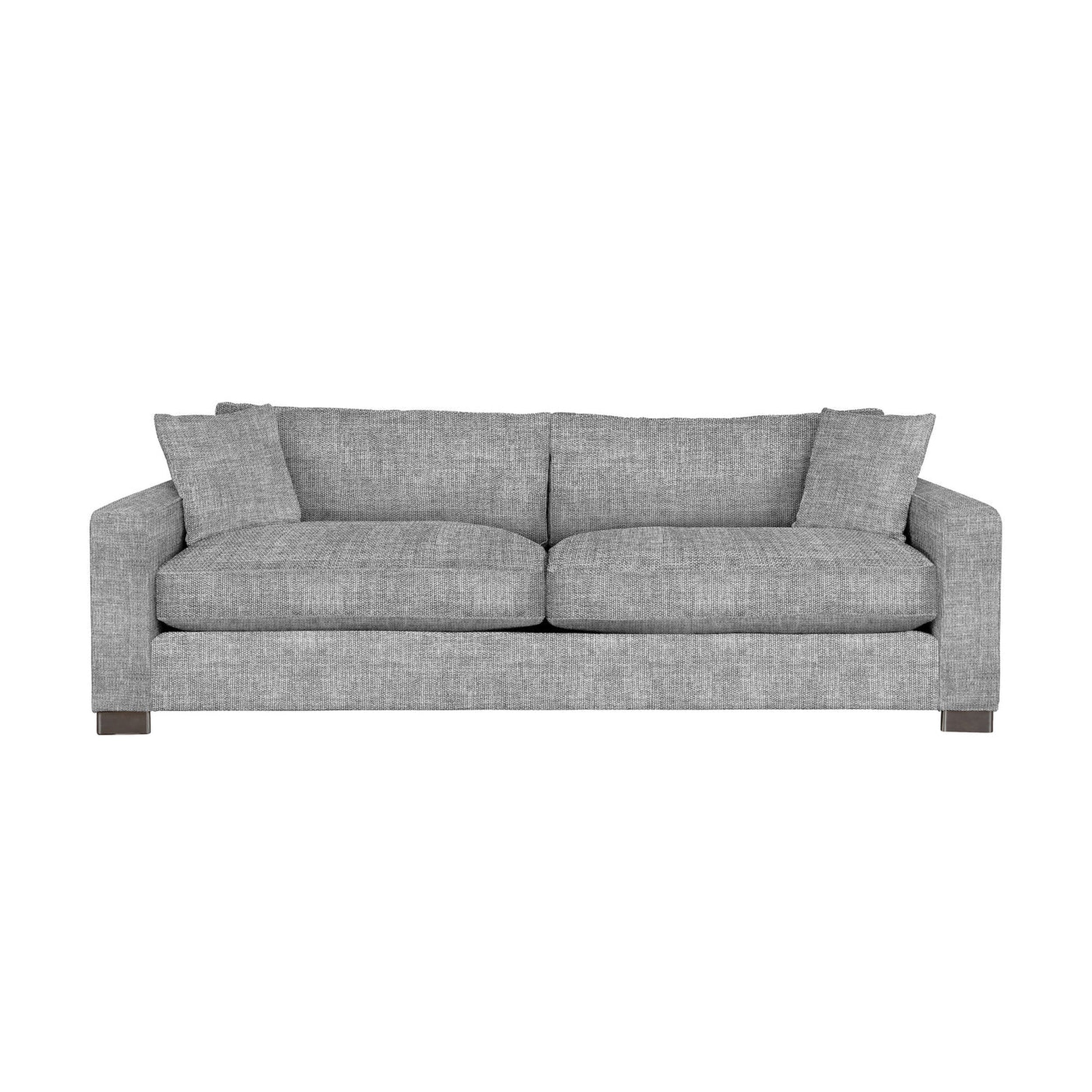 retreat sofa in grey fabric on a white background