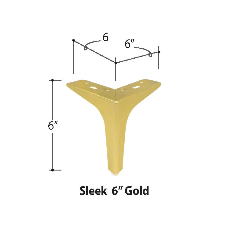 Sleek 6" Gold