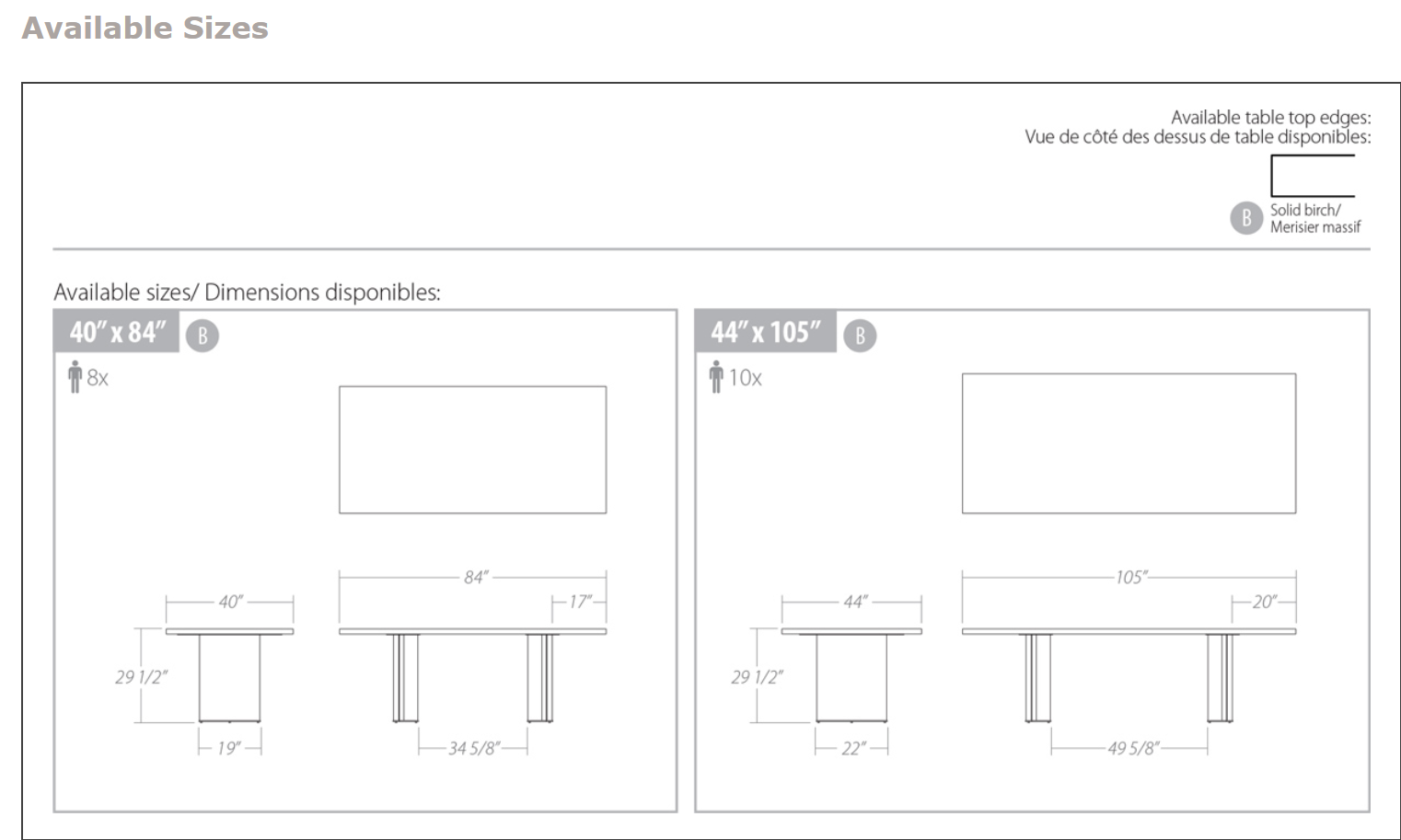 Foundation dimension sheet