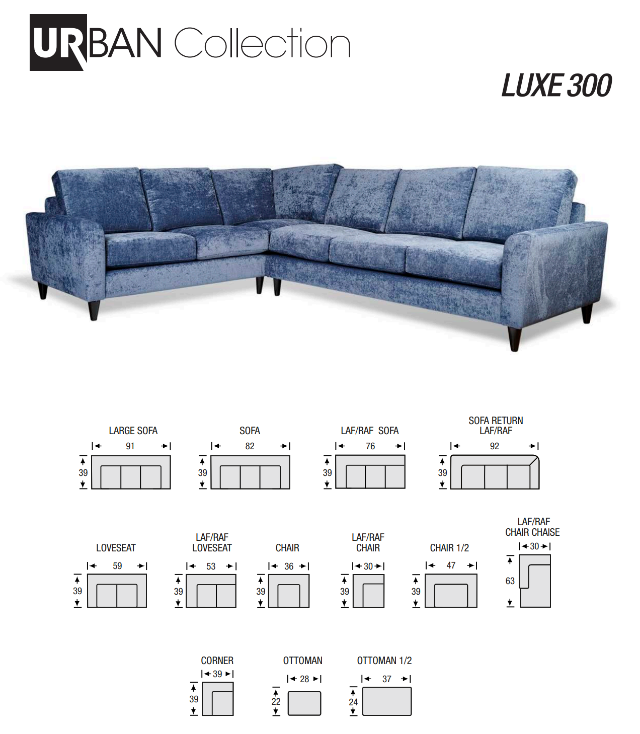 luxe 300 Sectional planner