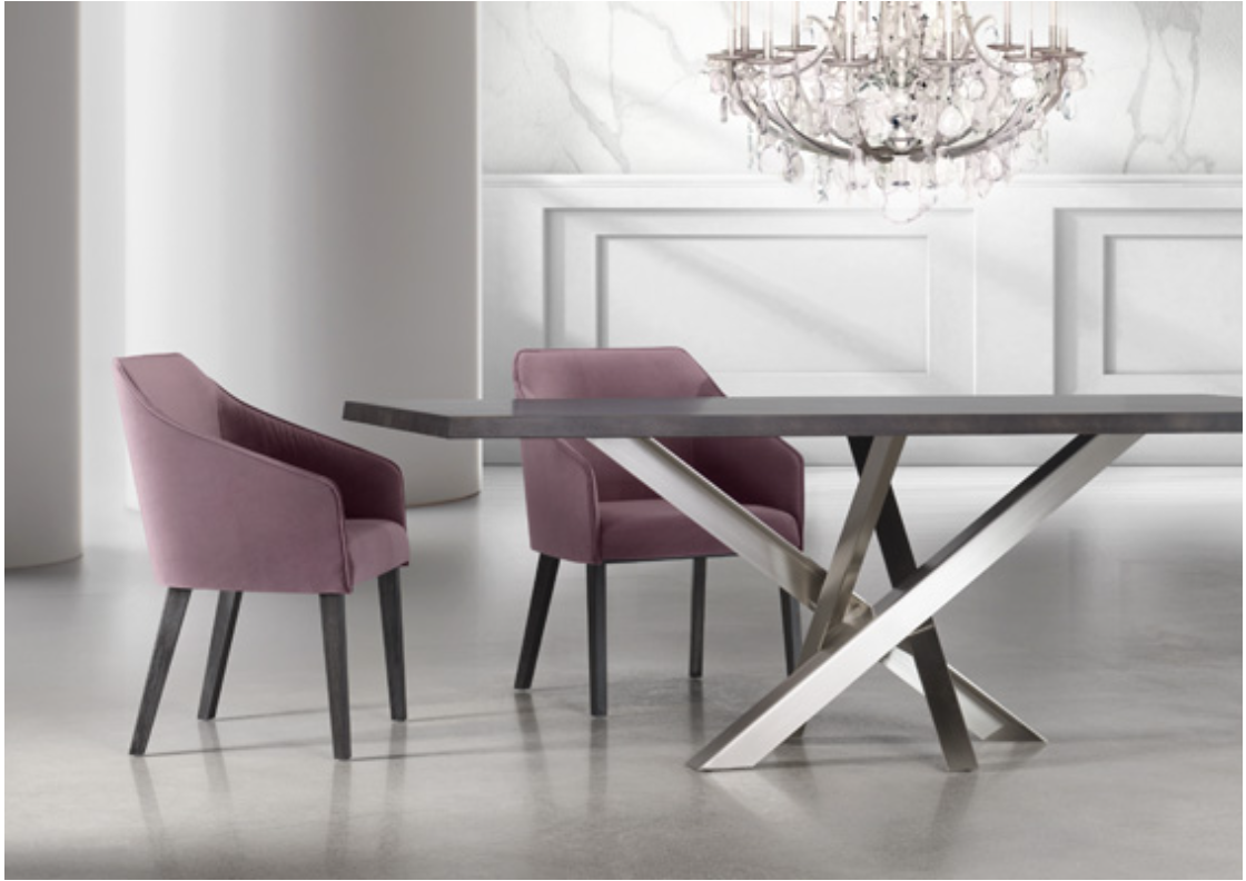 Spirit in a different style with a steel base and a wood top