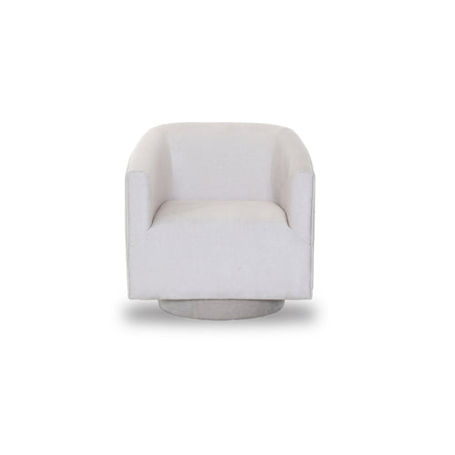 White swivel chair on a white background
