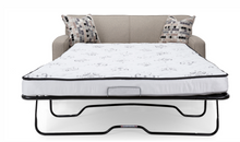 Load image into Gallery viewer, 2401 sofa bed style from Decor Rest Furniture. Bed is folded out and showing a mattress

