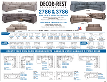 Load image into Gallery viewer, 2786 &amp; 3786 style sectional planner from Decor Rest Furniture
