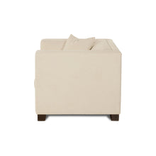 Load image into Gallery viewer, Beige armchair on a white background

