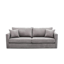 Load image into Gallery viewer, Abel Sofa from Van Gogh Designs Furntiure. 2 seat sofa in a grey color with 2 pillows

