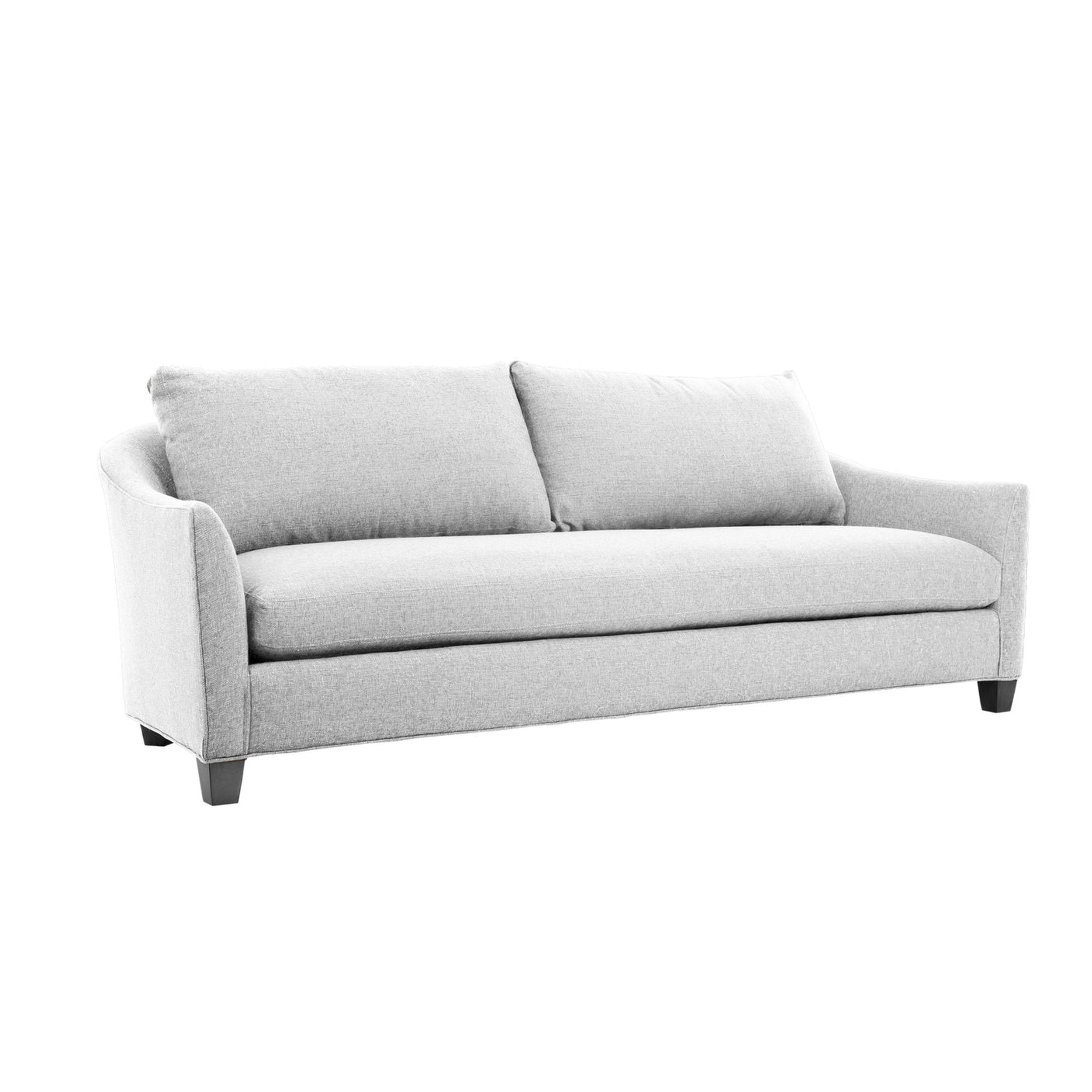 Gray sofa on a white background
