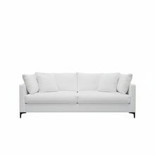 Load image into Gallery viewer, White sofa with cushions on a white background
