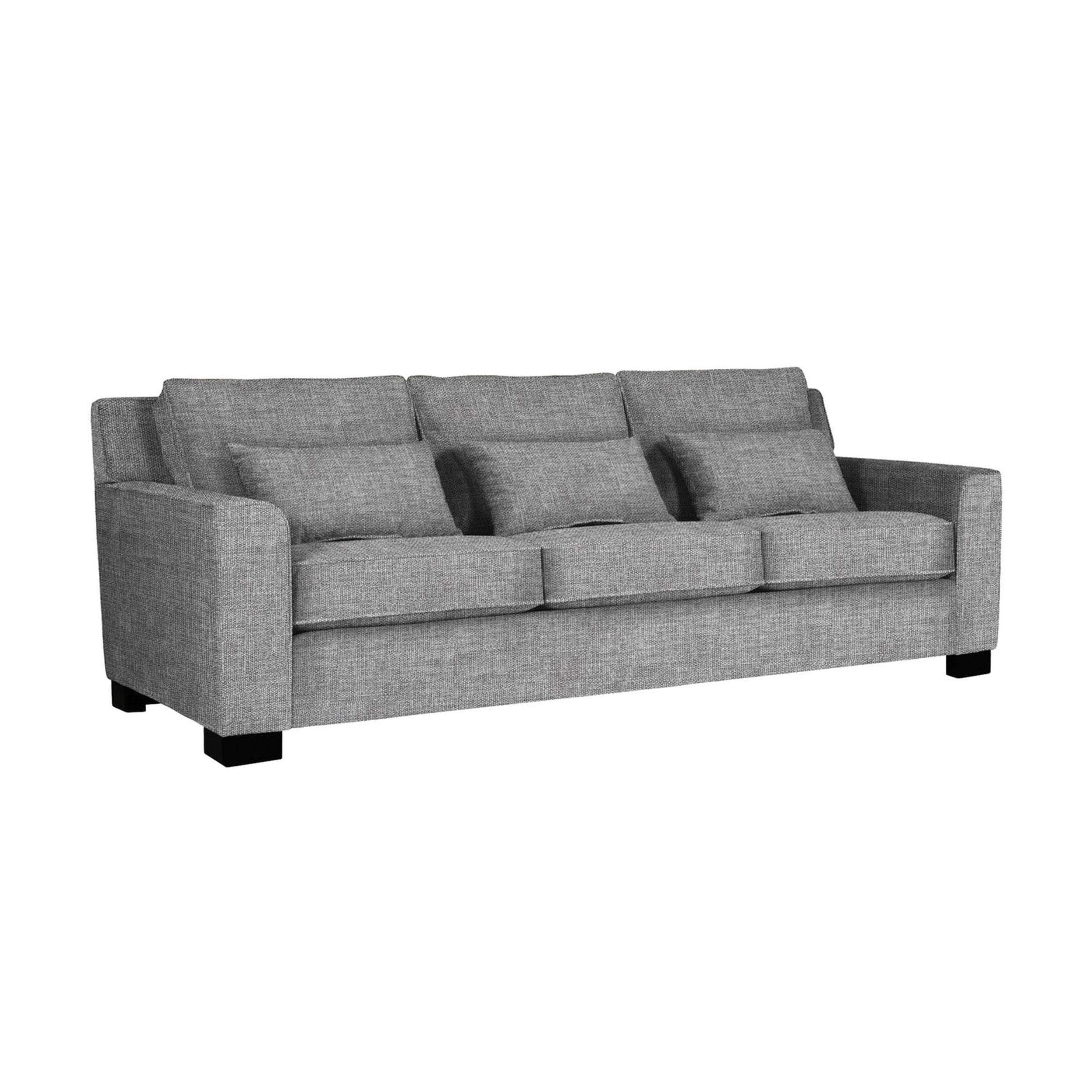 gray barcelona sofa on a white background