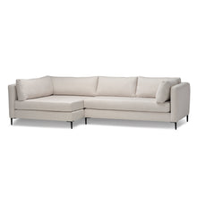 Load image into Gallery viewer, Beige sectional sofa on a white background
