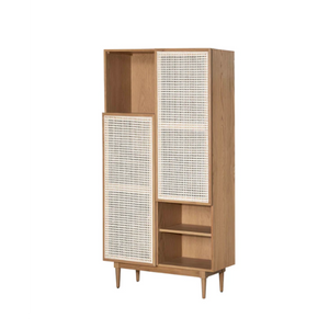 Cane Bookcase - Natural