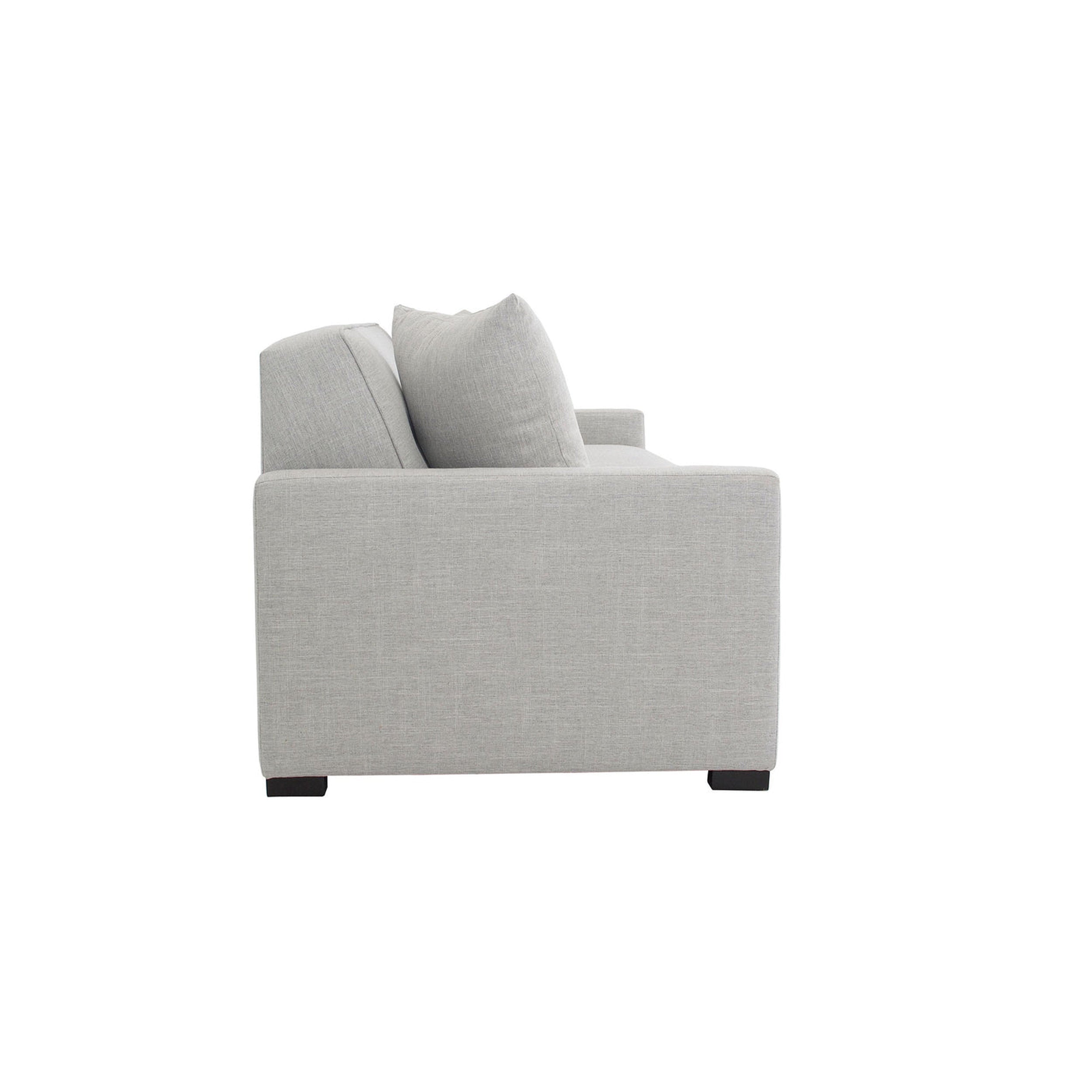Gray sofa on a white background