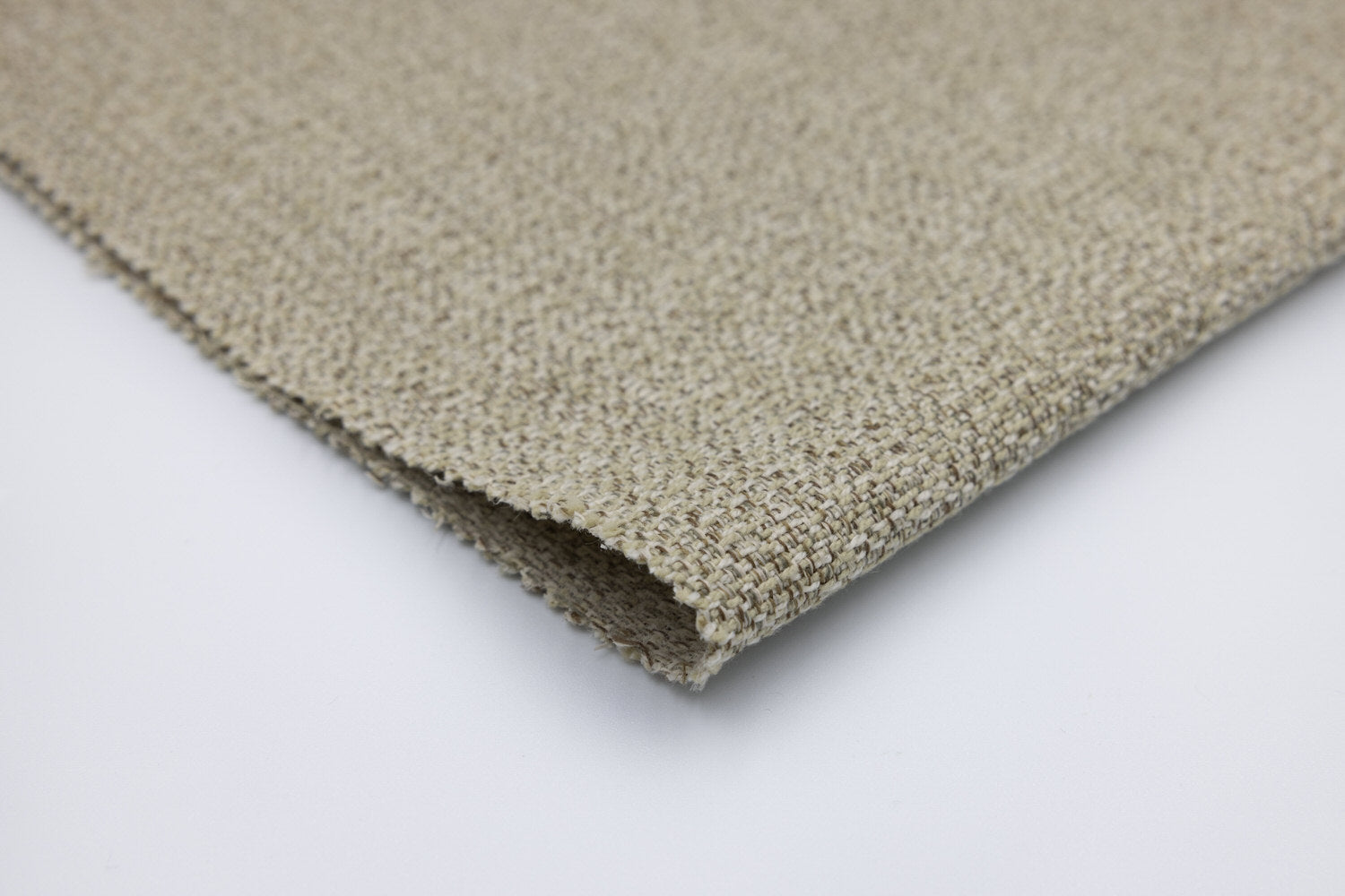 Zen Teak rug in warm beige-tan fibers, textured woven surface with natural jute-look; Van Gogh Designs for serene decor.
