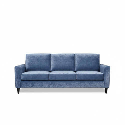 Blue sofa on a white background