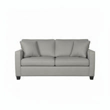 Load image into Gallery viewer, Gray loveseat on a white background
