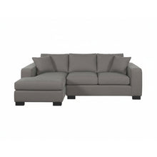 Load image into Gallery viewer, Gray sectional sofa on a white background
