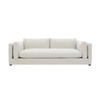 Beige sofa on a white background