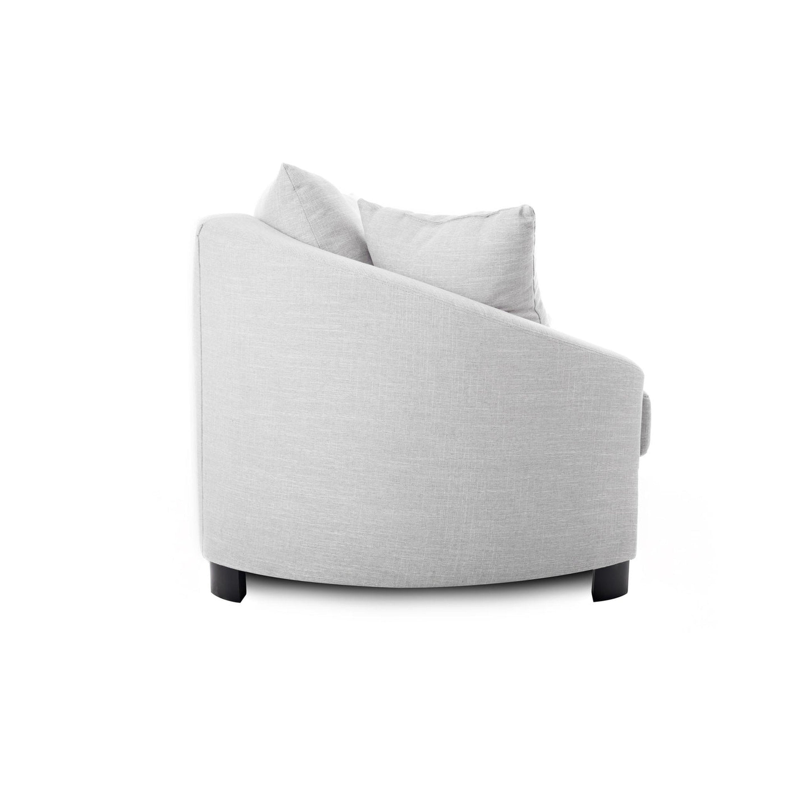 Haze armchair with cushions on a white background