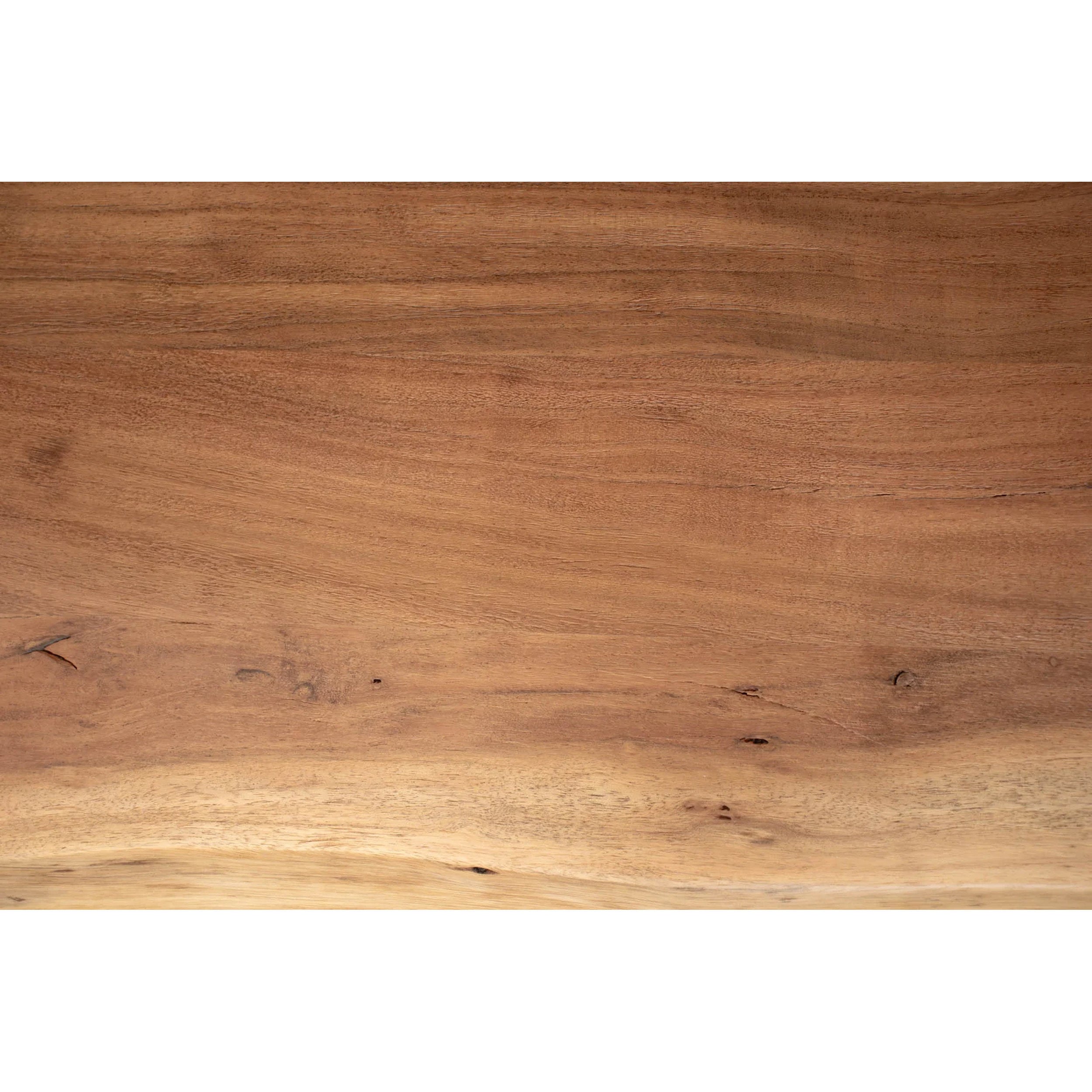 Restore Dining Table by LH Home in warm brown oak veneer, smooth grain, natural knots, polished finish with sturdy legs.