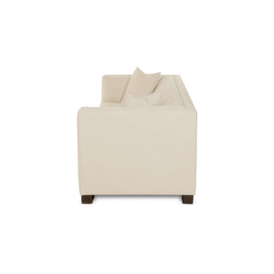 Beige sofa on a white background