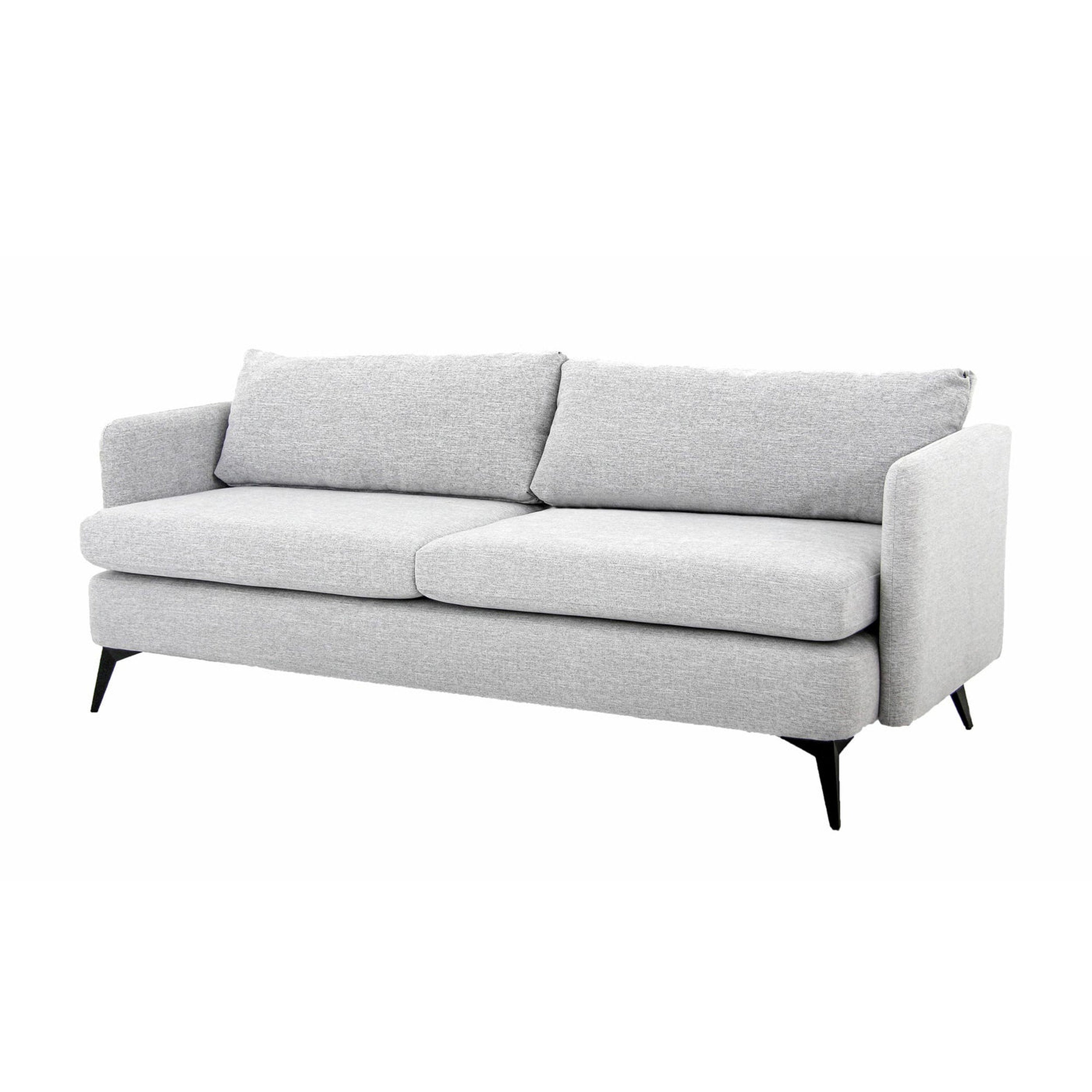Gray sofa on a white background