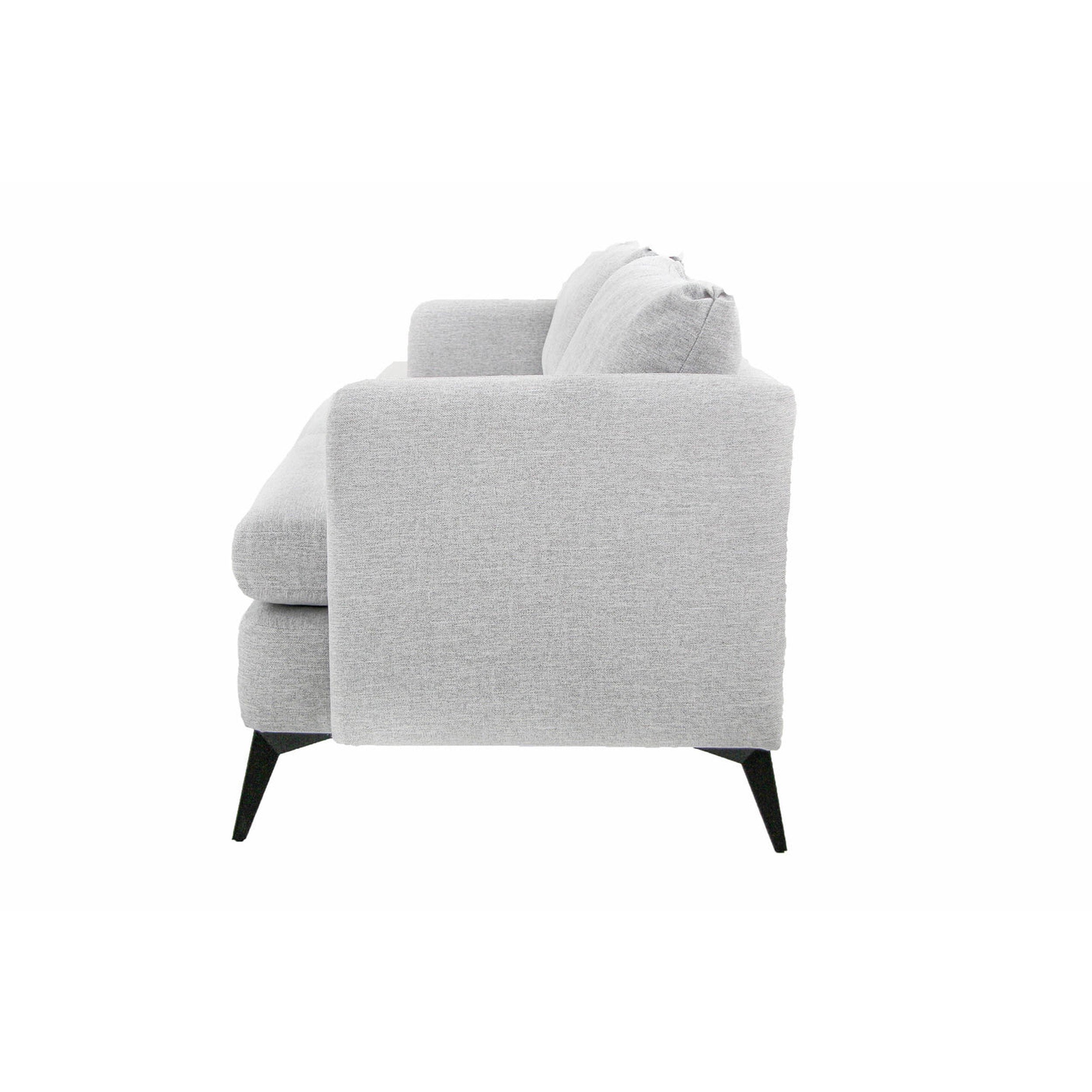Gray armchair on a white background